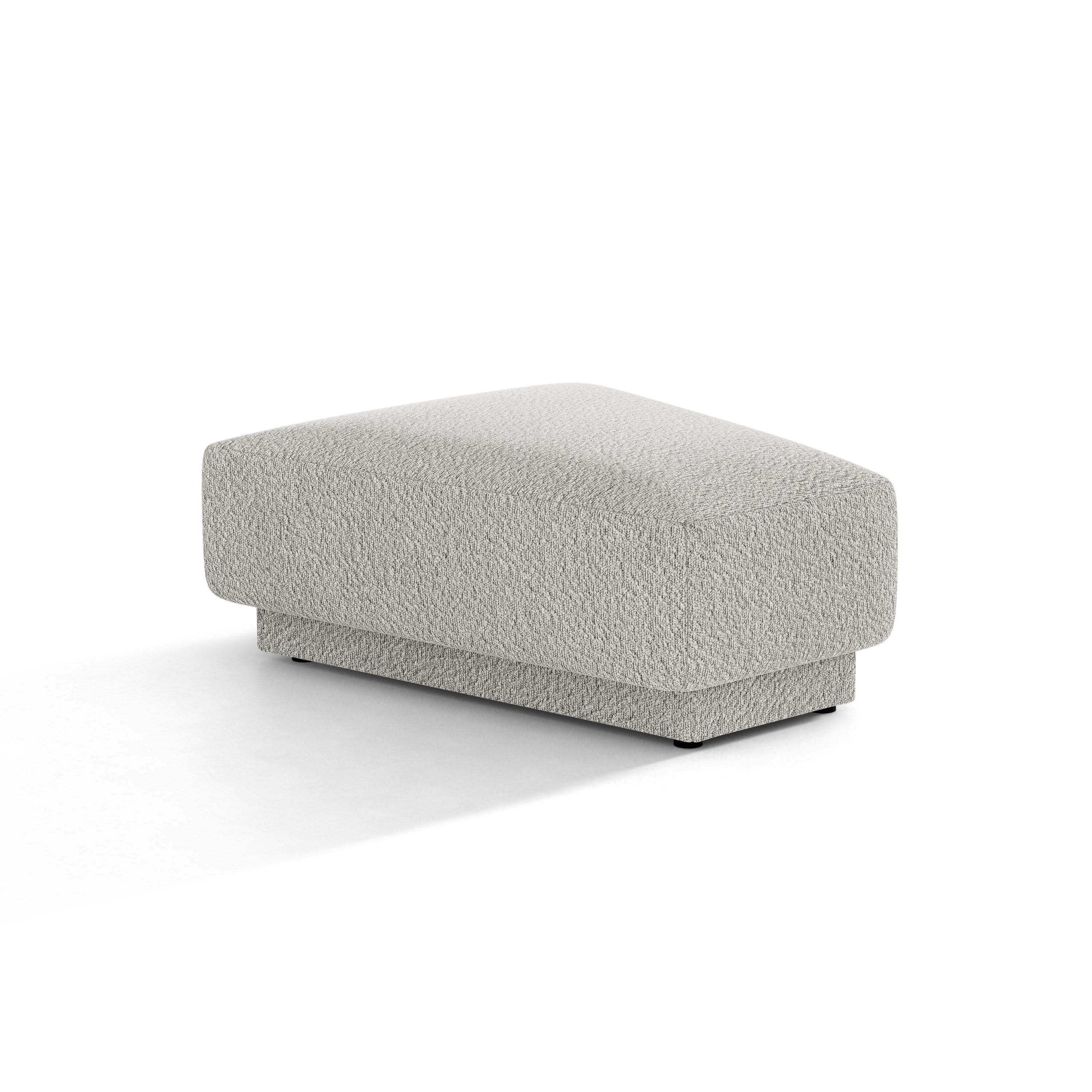 Pouf / Modul MILEY hellgrau Boucle