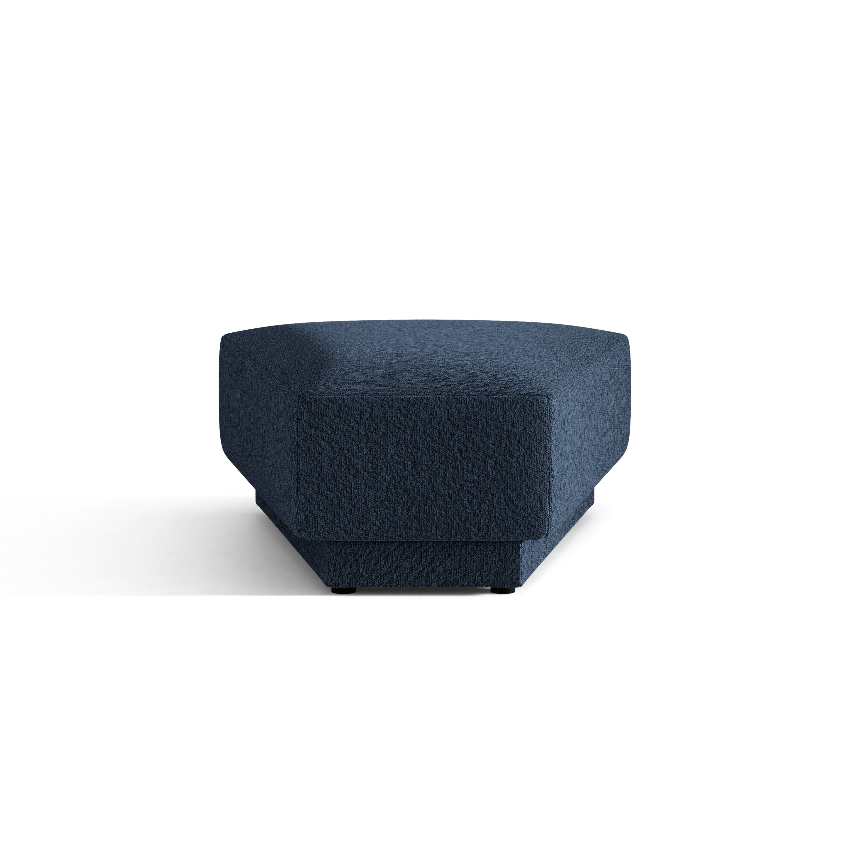 Pouf / Modul MILEY dunkelblau Boucle