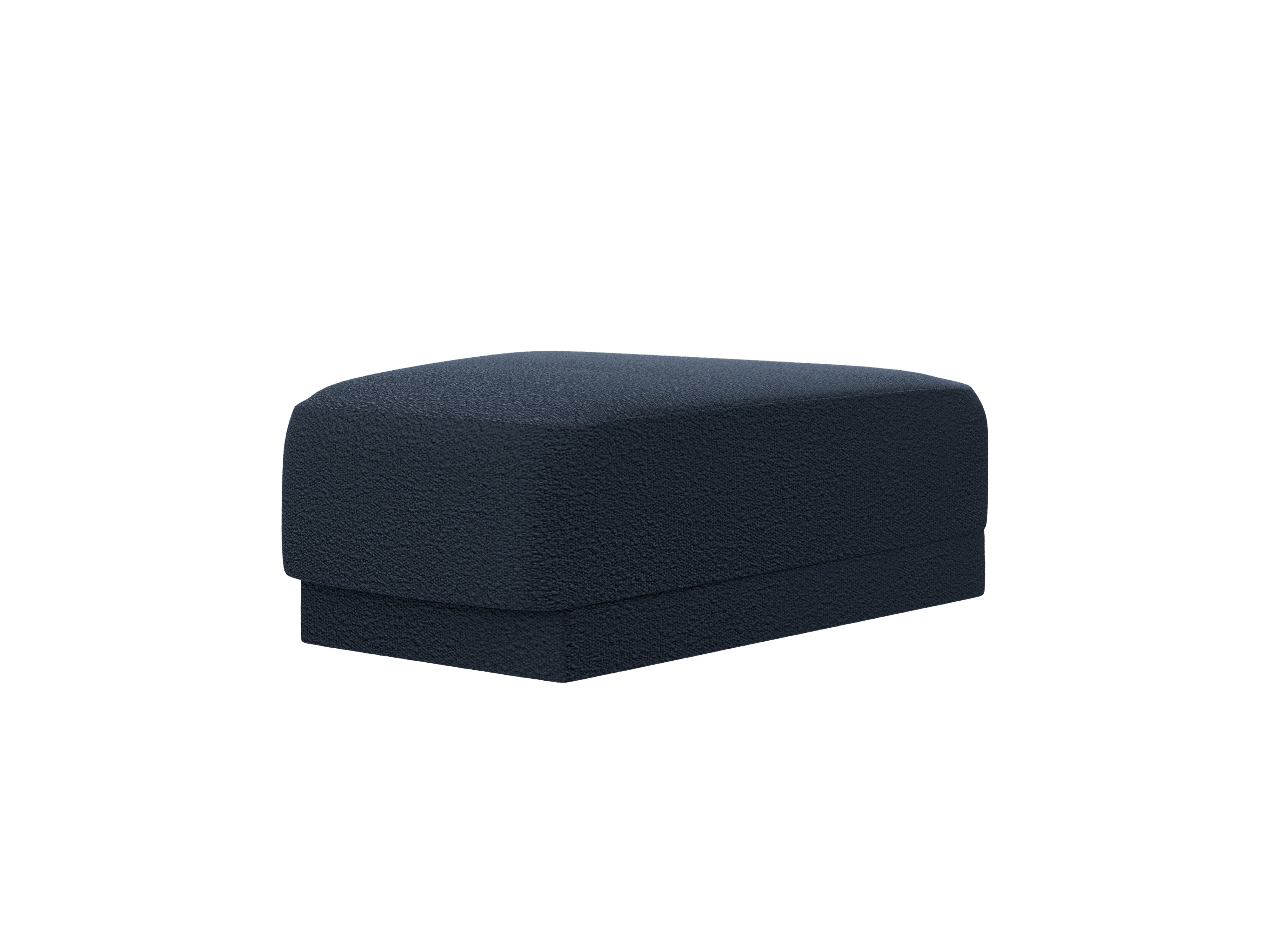 Pouf / Modul MILEY dunkelblau Boucle