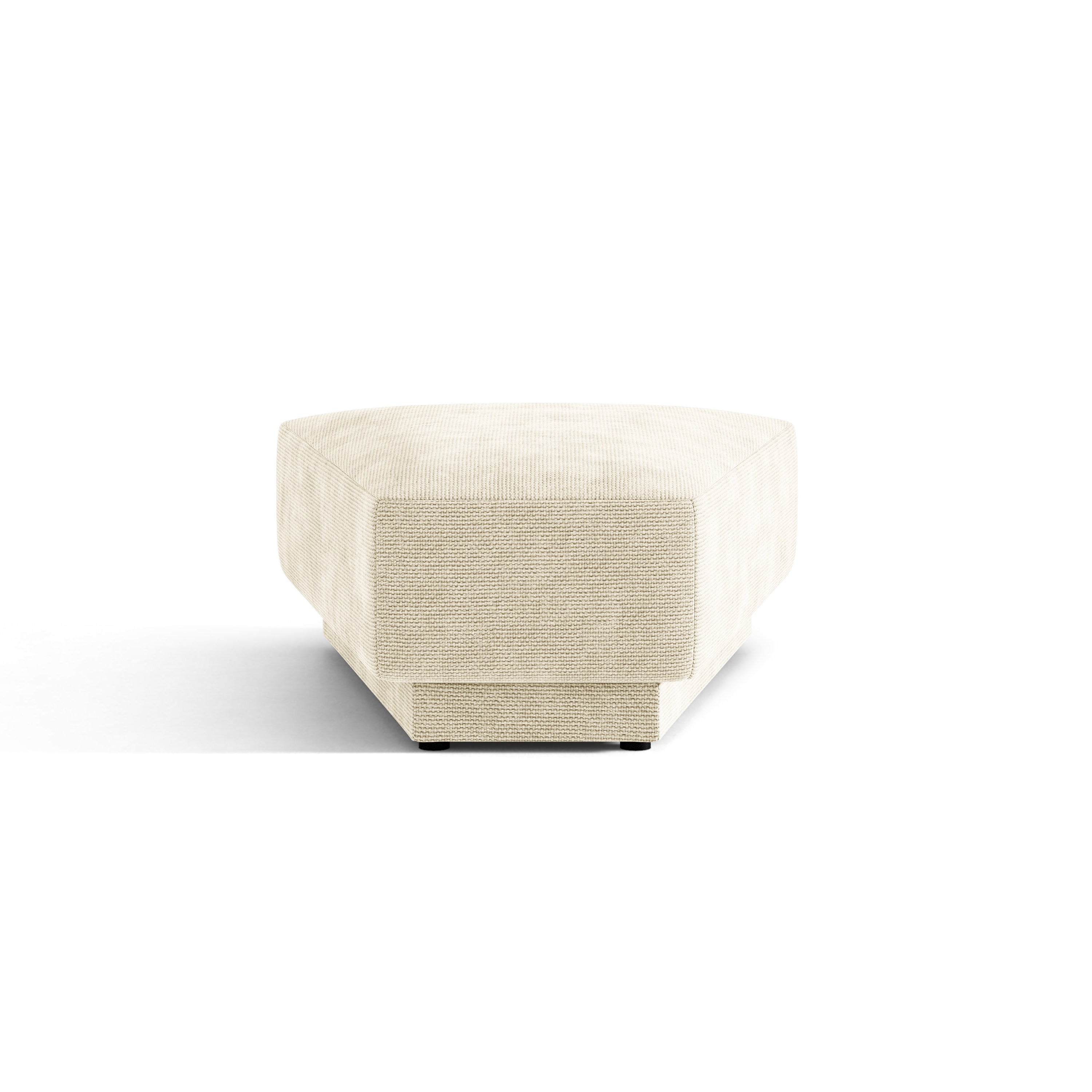 Pouf / Modul MILEY hellbeige Chenille seidig