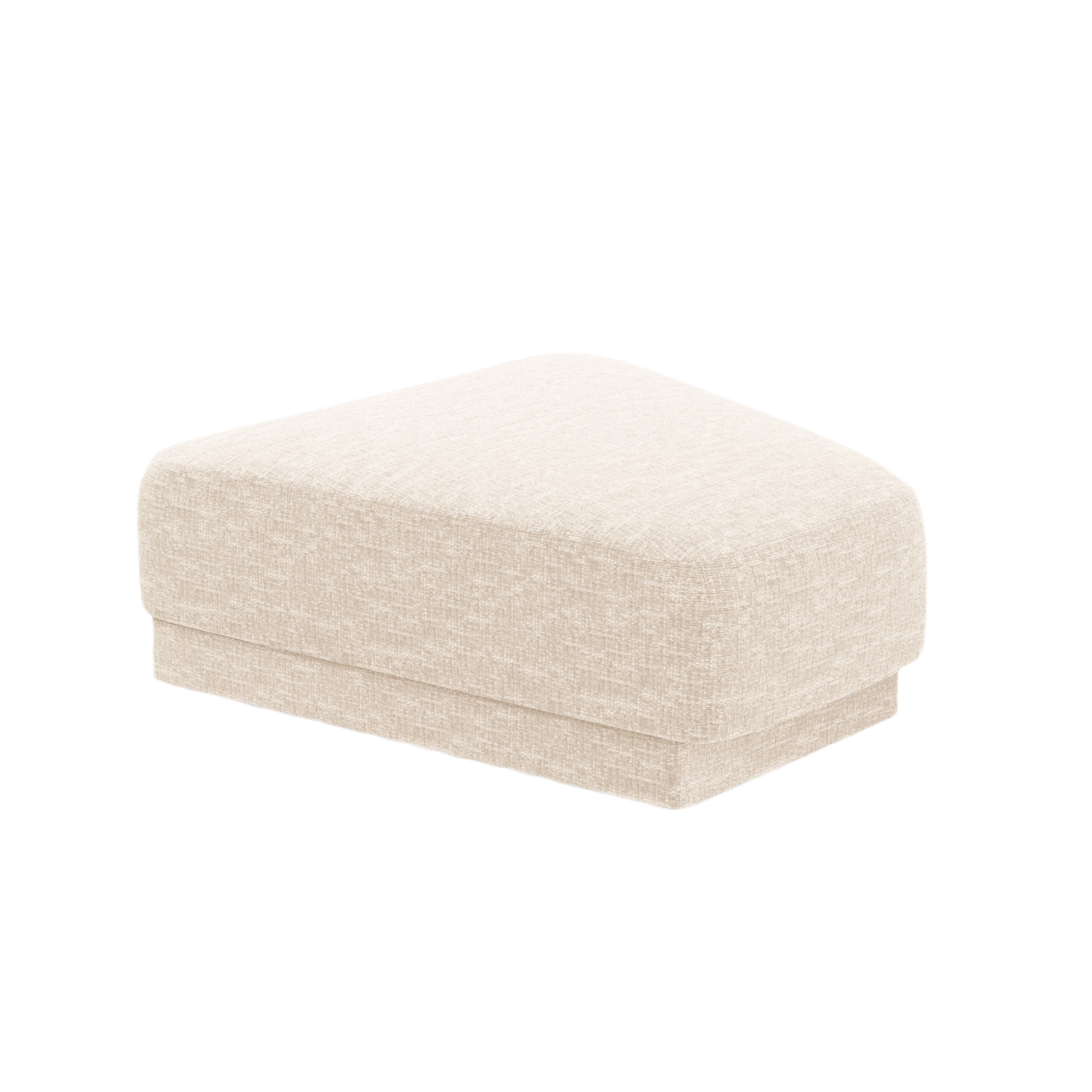 Pouf / Modul MILEY hellbeige Chenille seidig