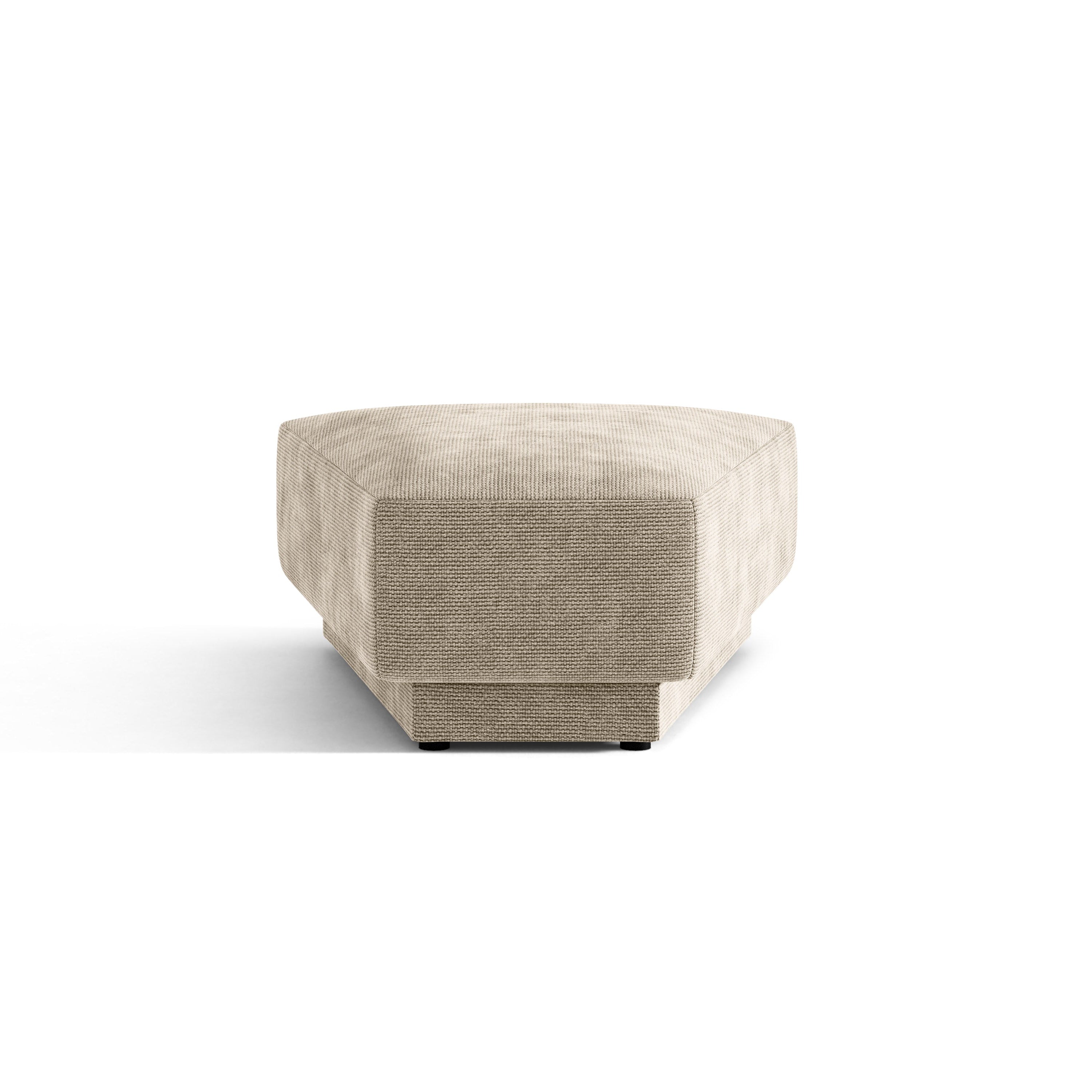 Pouf / Modul MILEY beige schimmernder Chenille