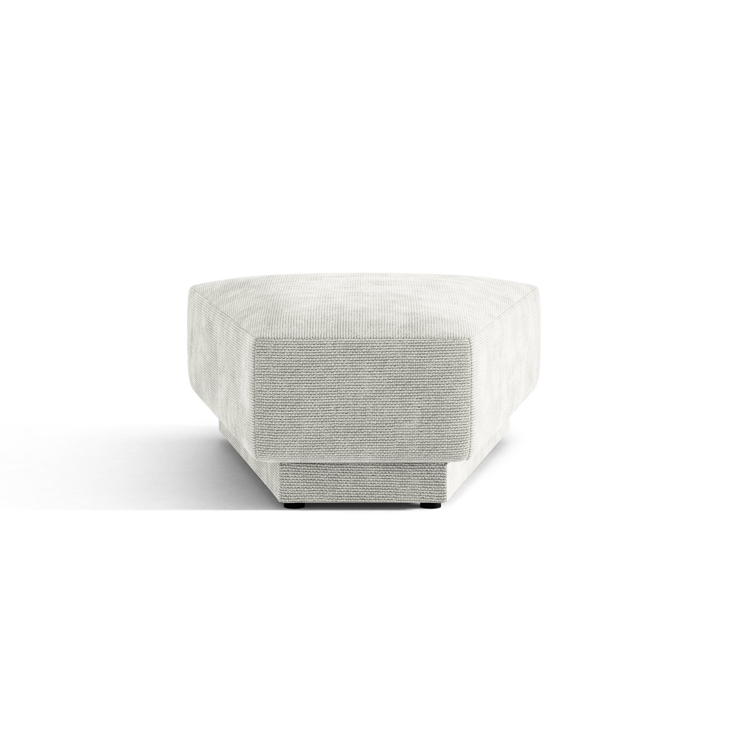 Pouf / Modul MILEY grauer Chenille