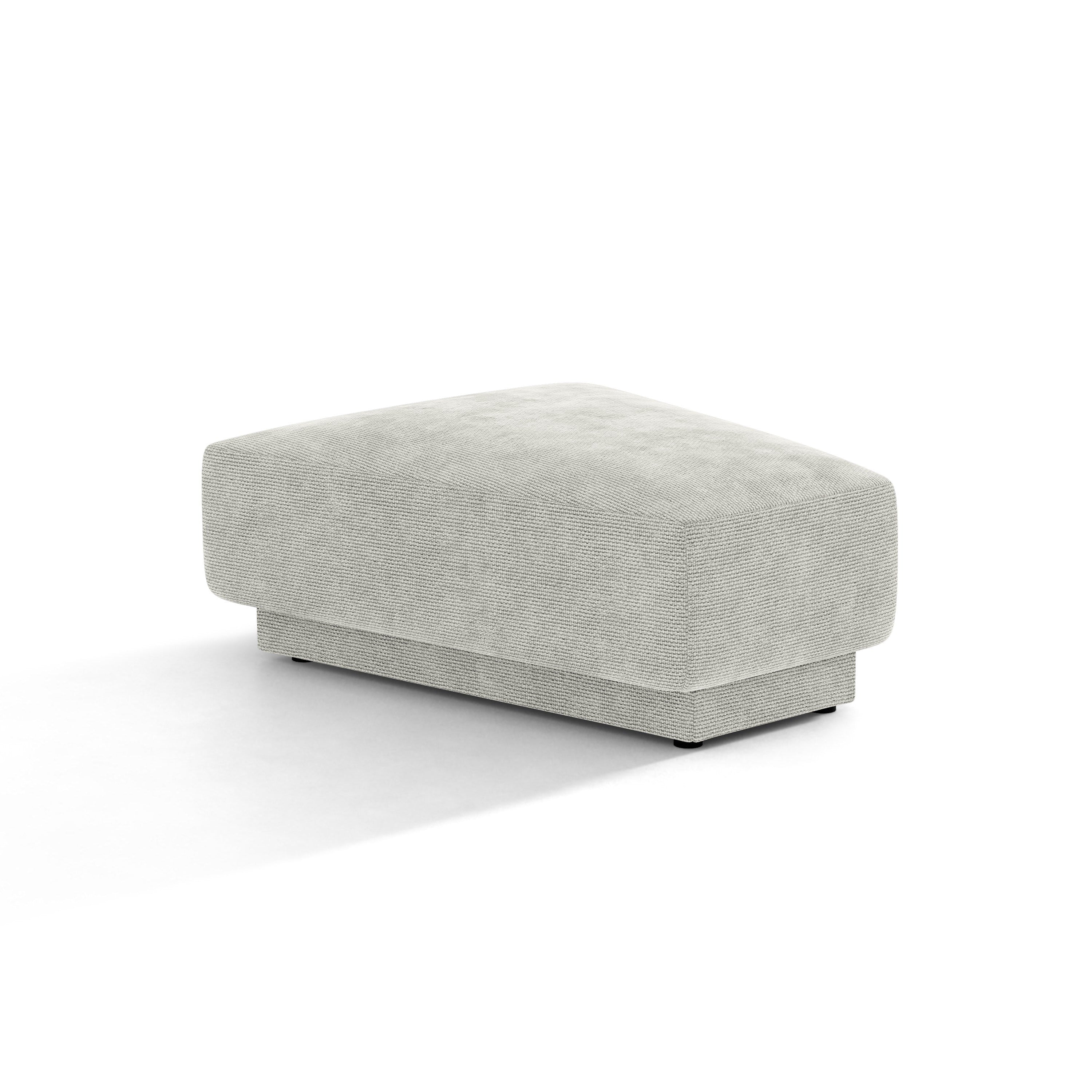 Pouf / Modul MILEY grauer Chenille