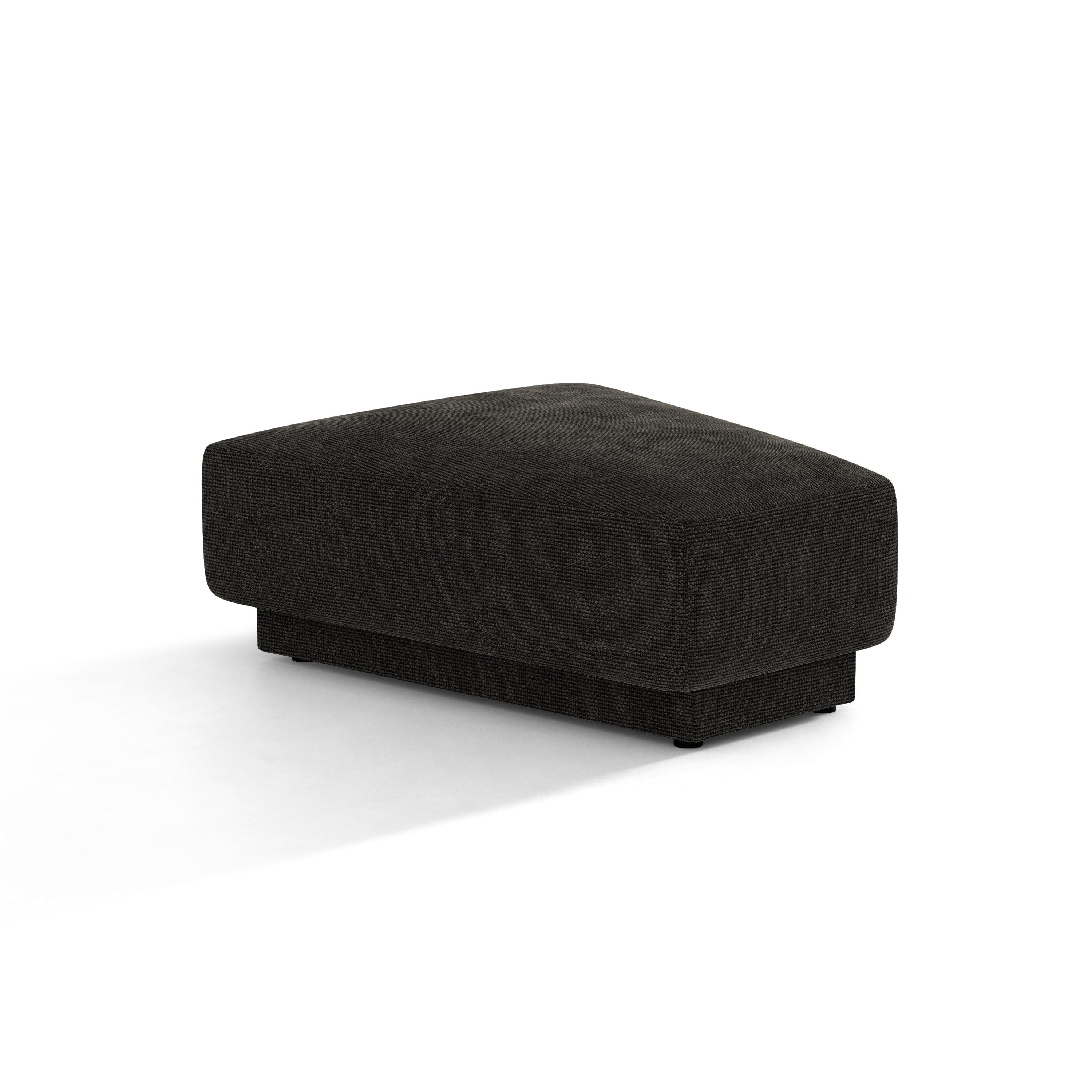 Pouf / Modul MILEY schwarzer Chenille
