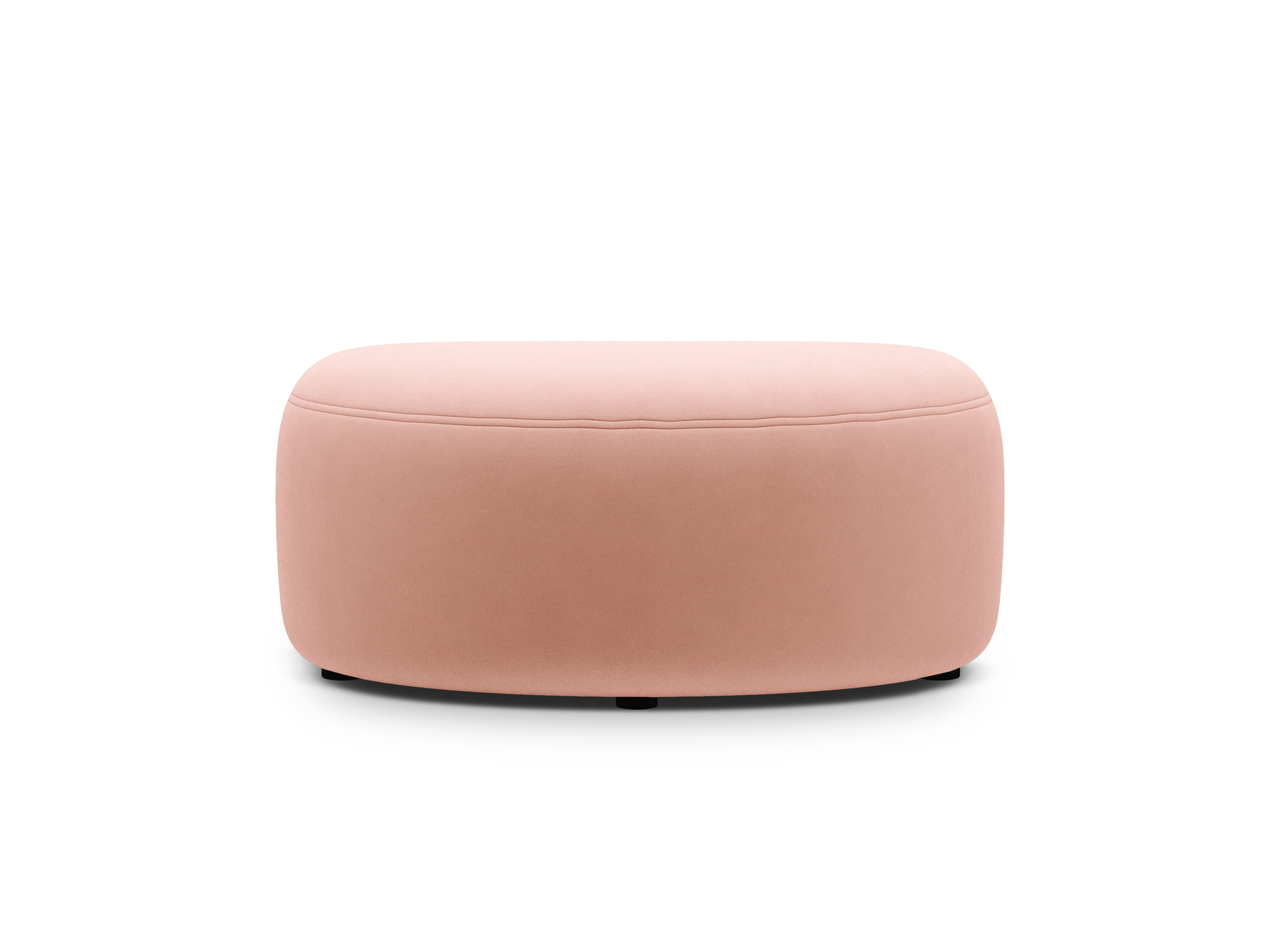 Pink Velvet Pouf KATE