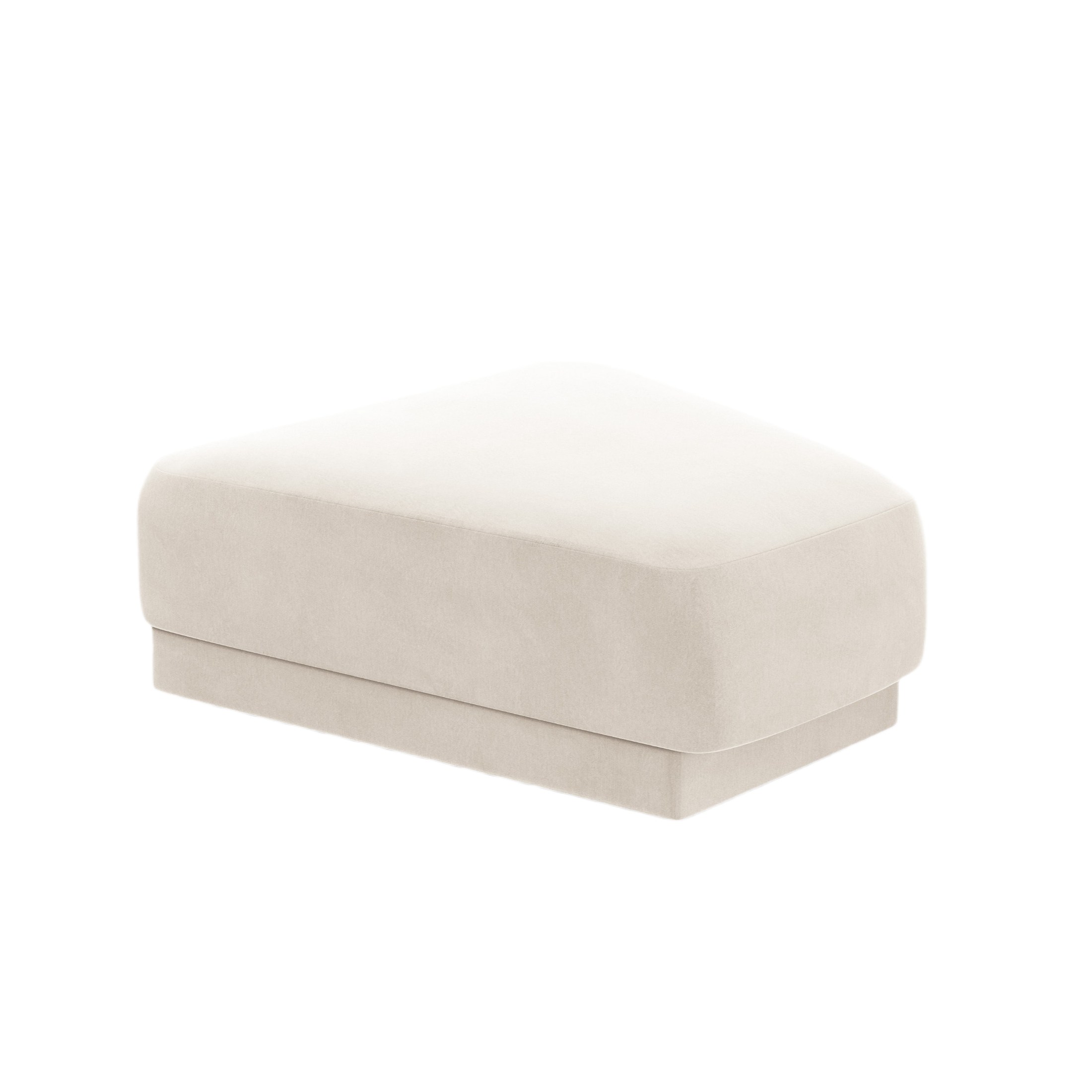 Pouf / Samtmodul MILEY hellbeige