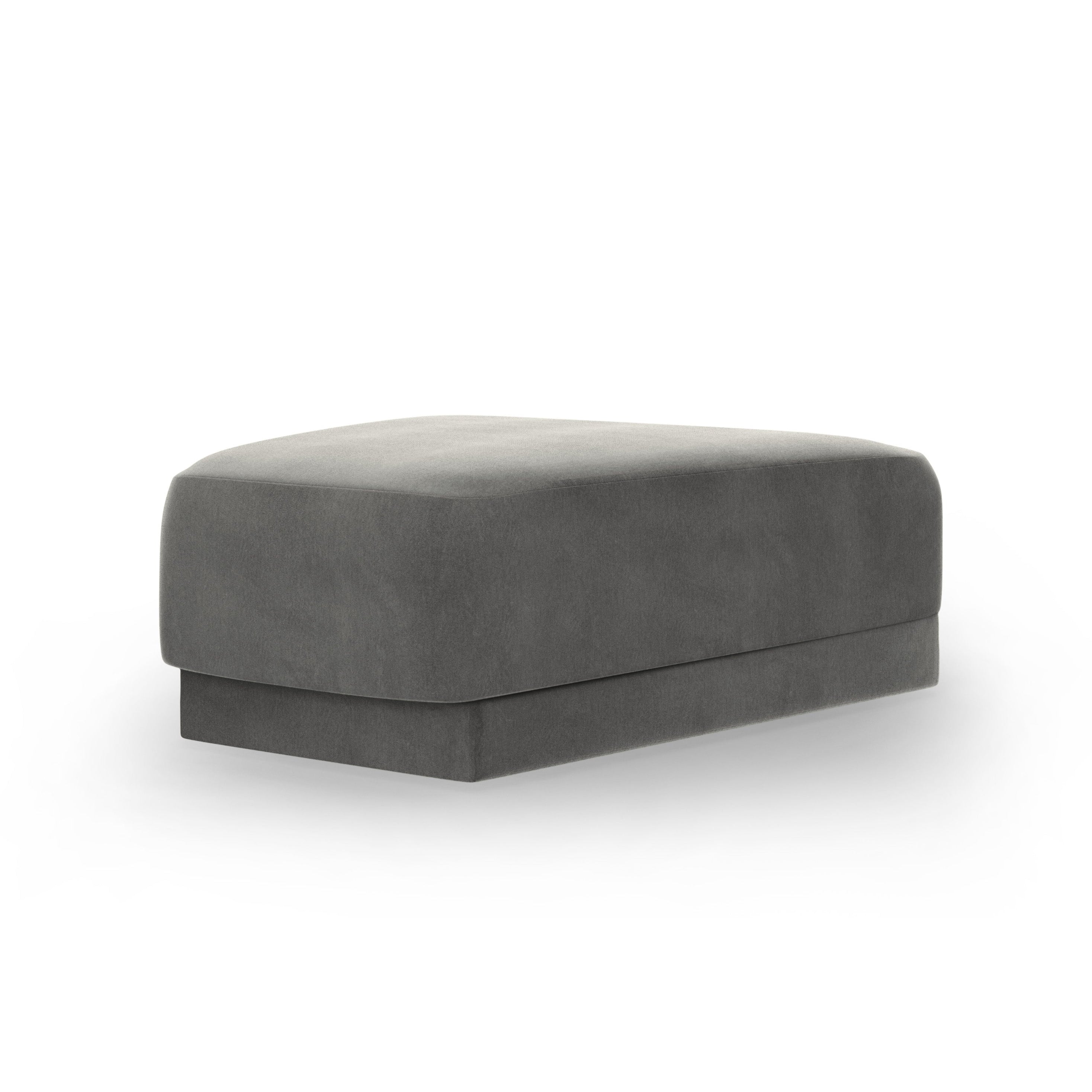 Pouf / Samtmodul MILEY hellgrau