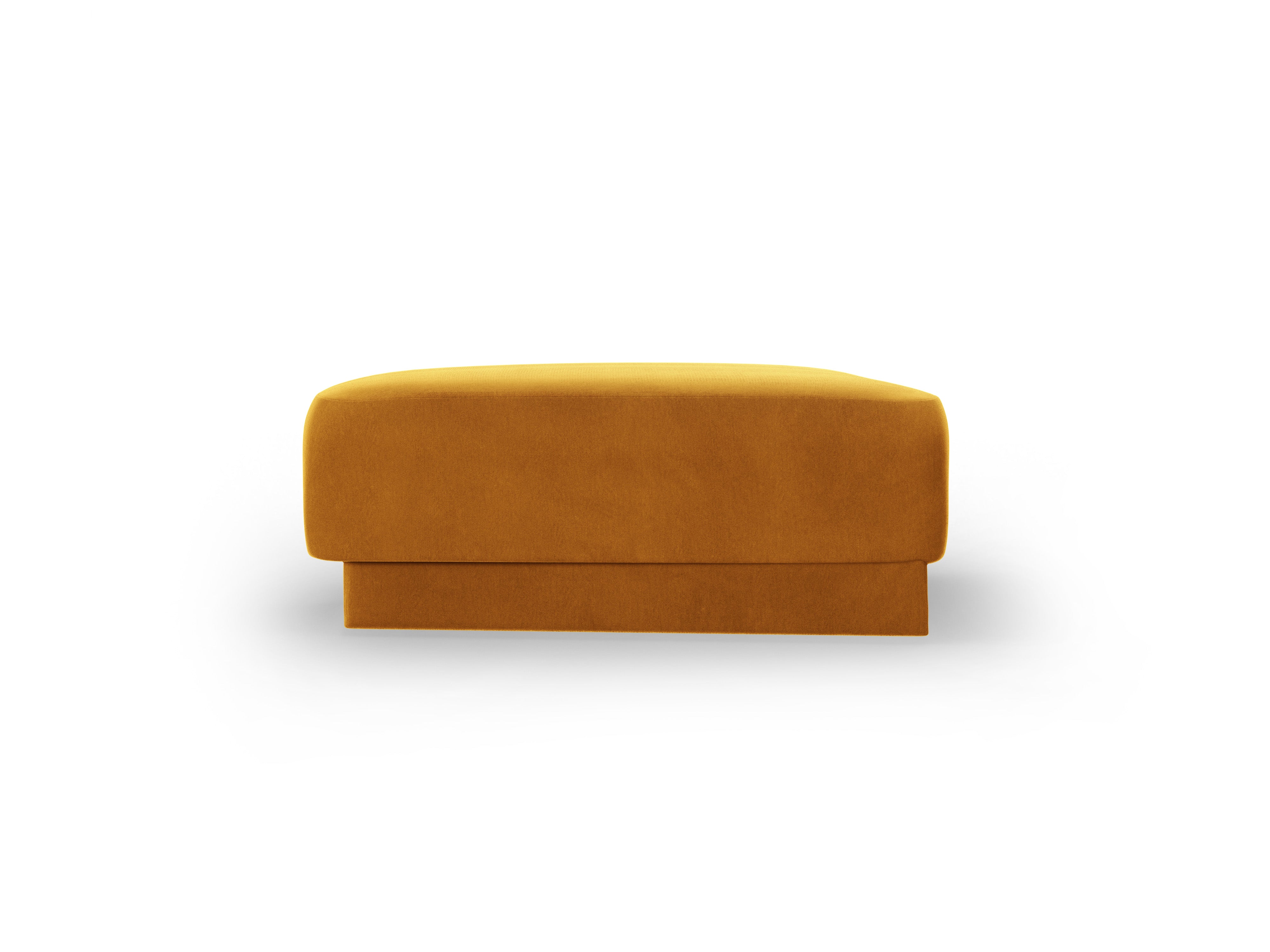 Pouf / velvet module MILEY yellow