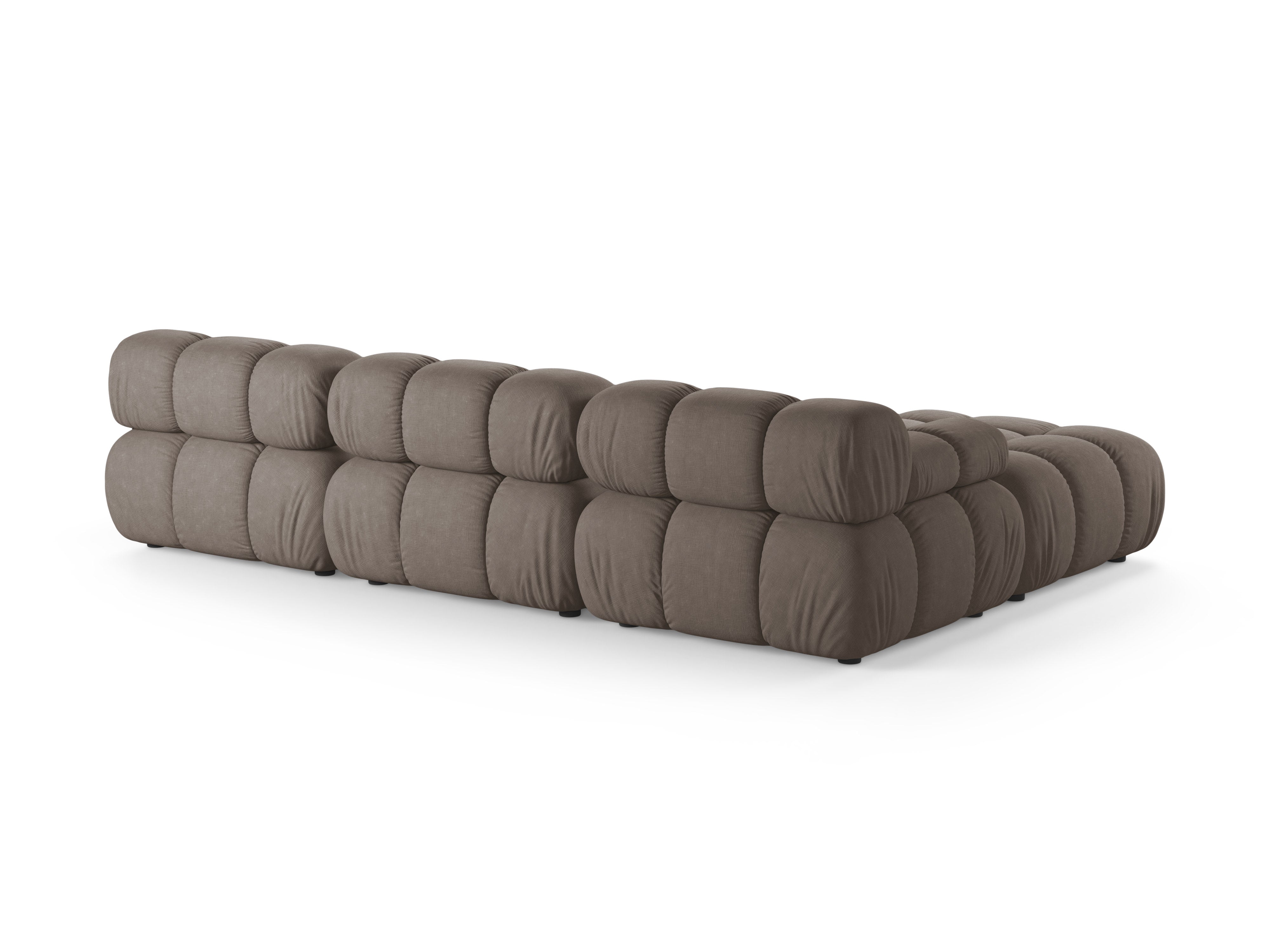 Universelle Eckcouch BELLIS in dunklem Cappuccino