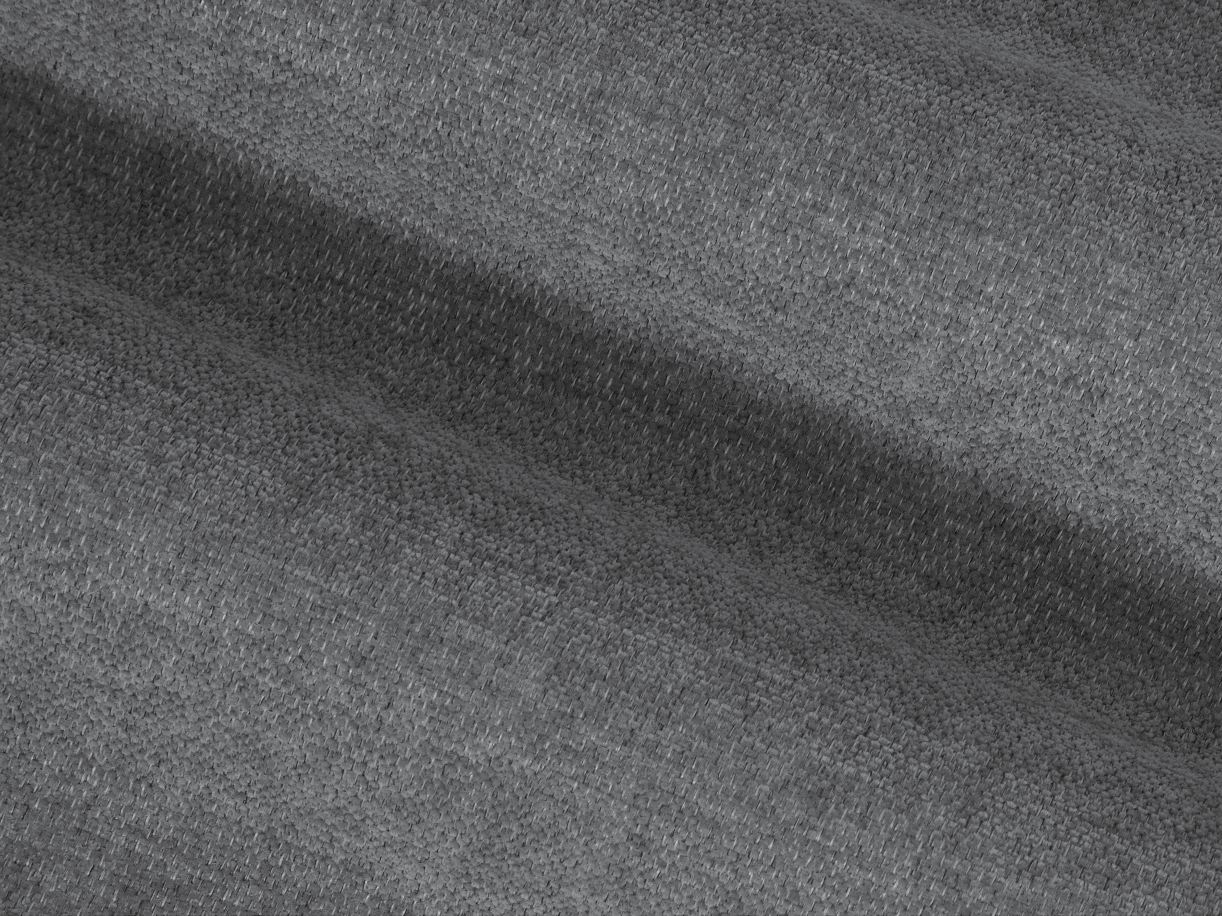 Left-sided panoramic corner sofa BEMY gray chenille