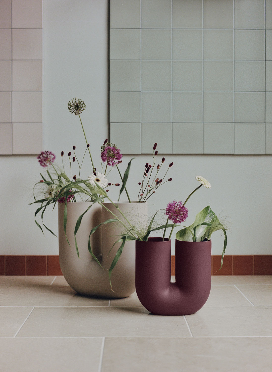 Vase KINK bordeaux