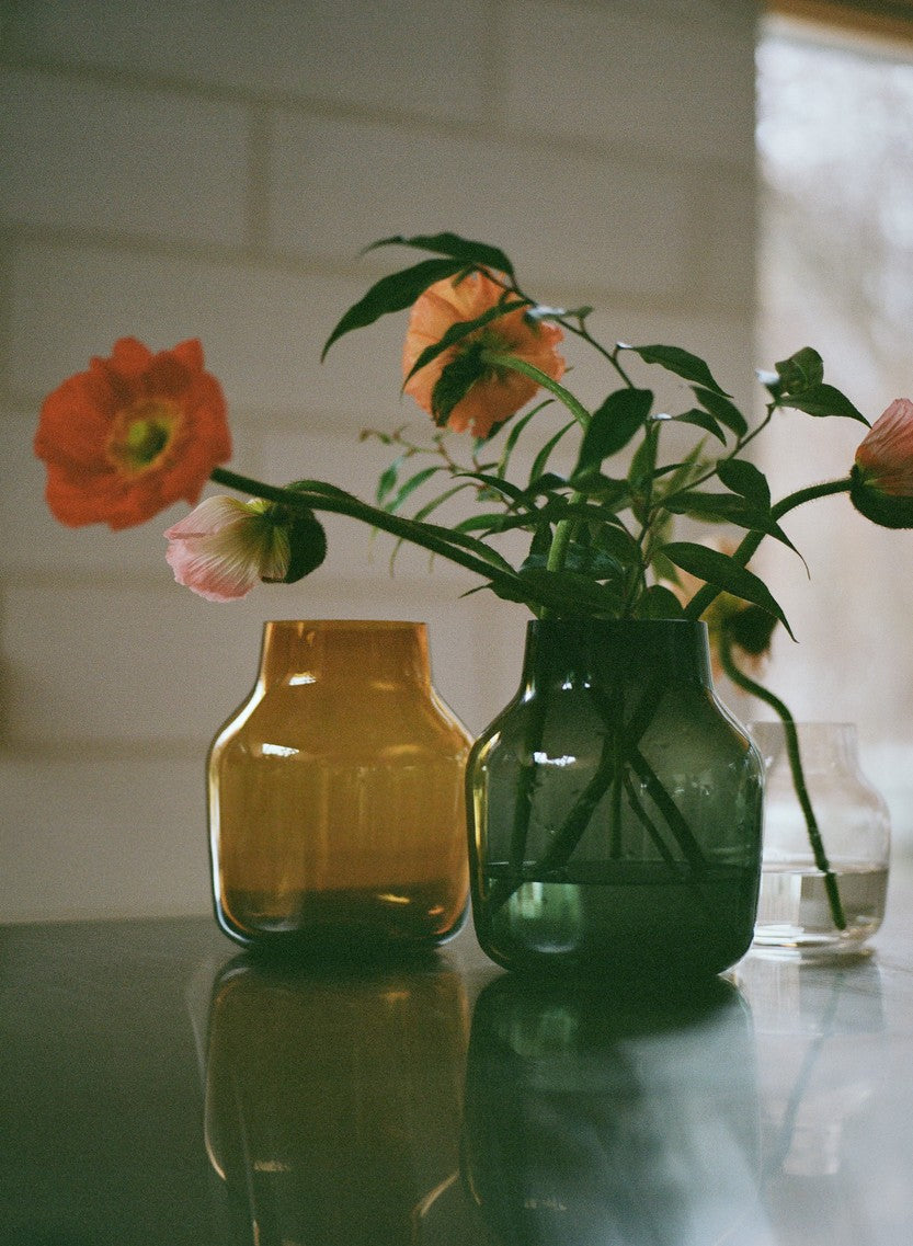 Dark Green SILENT Glass Vase