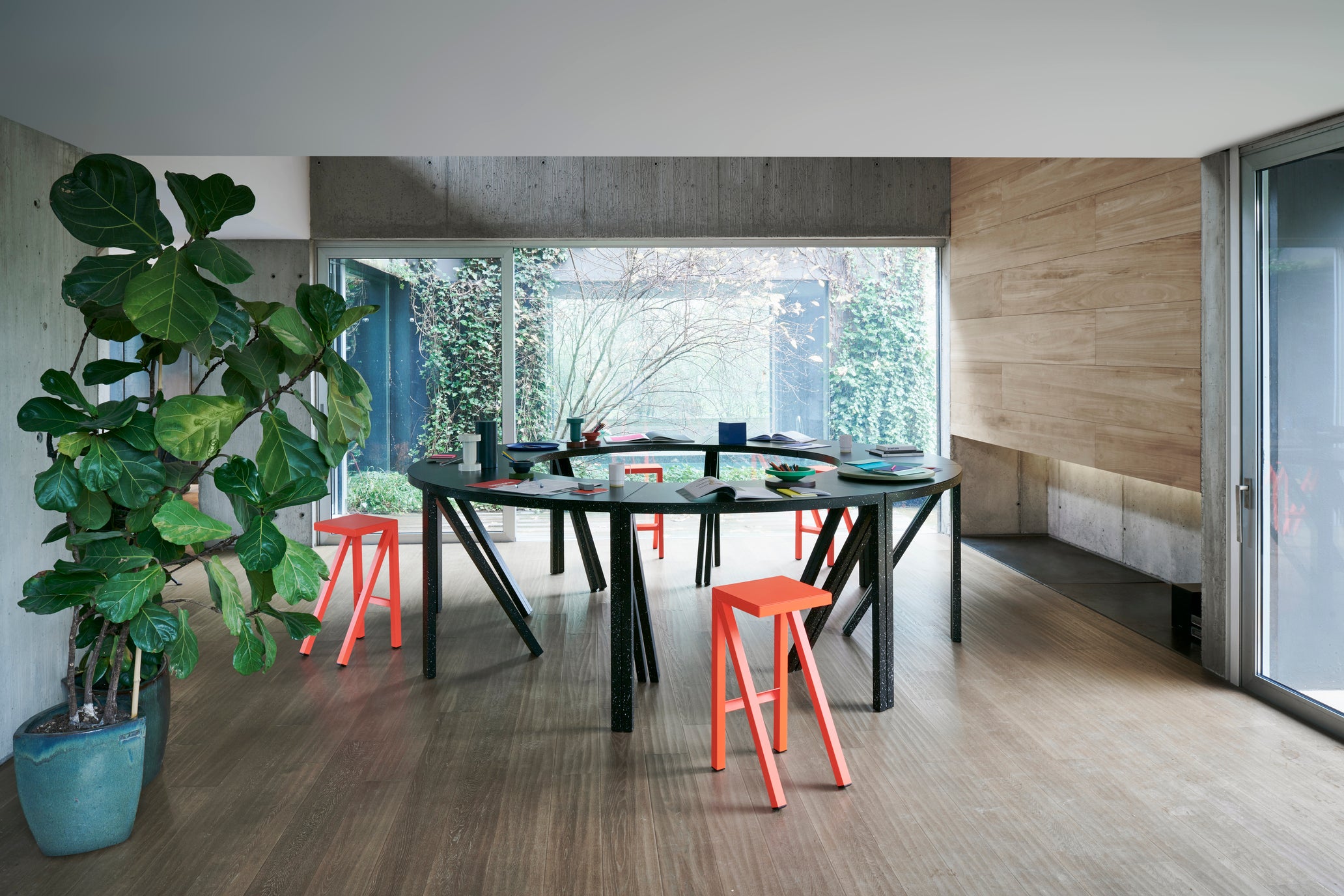 BUREAURAMA stool yellow