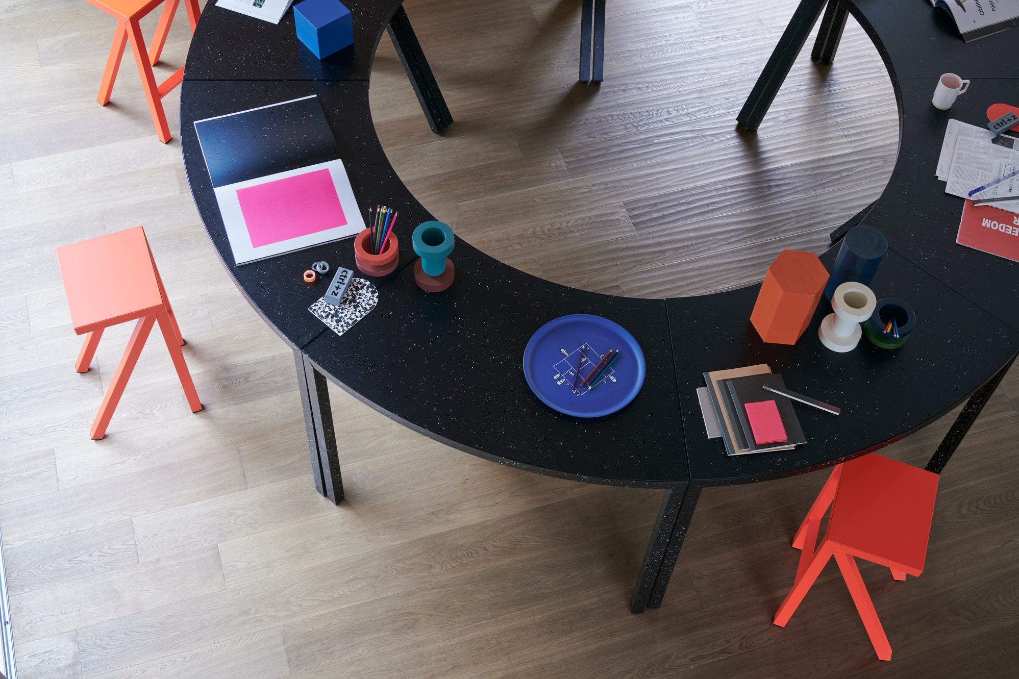 BUREAURAMA stool yellow