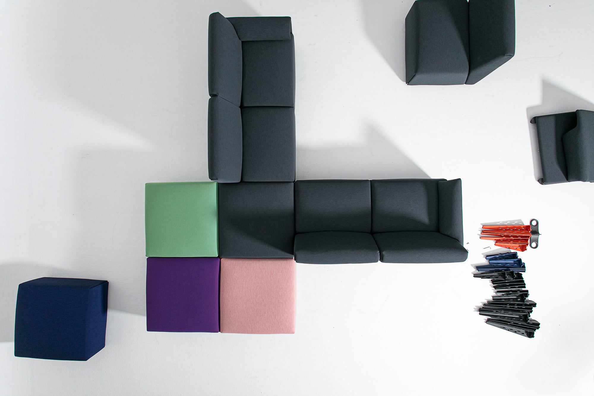 COSTUME modular sofa - upholstered middle module