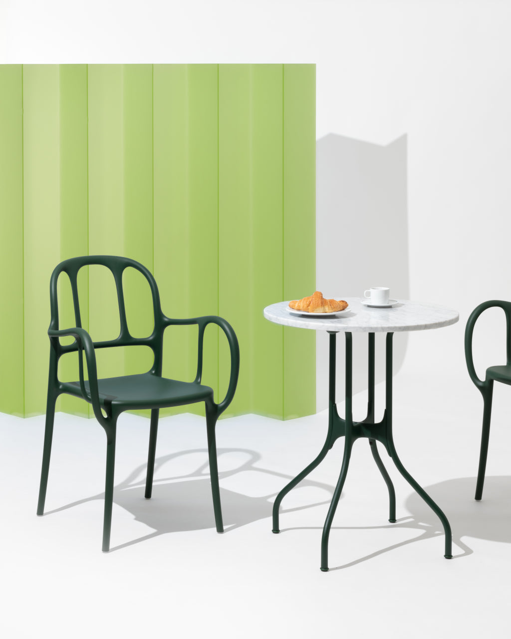 MILA white outdoor chair