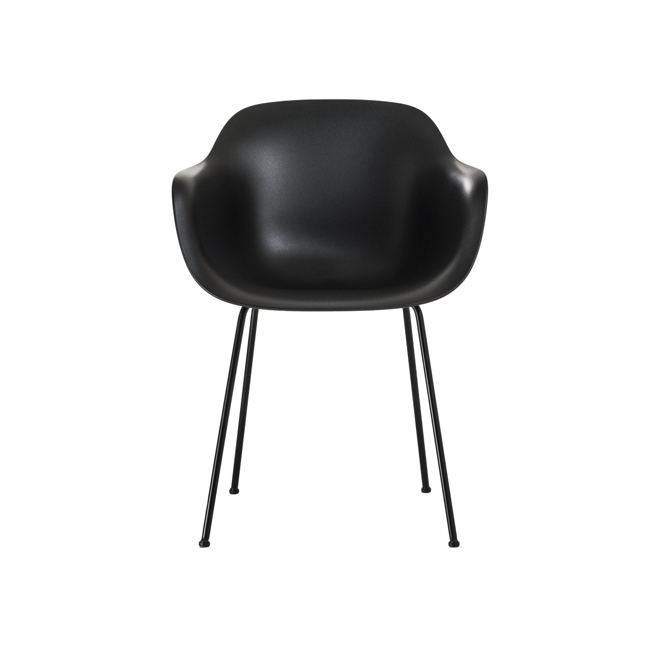 SUBSTANCE schwarzer Sessel mit Metallgestell