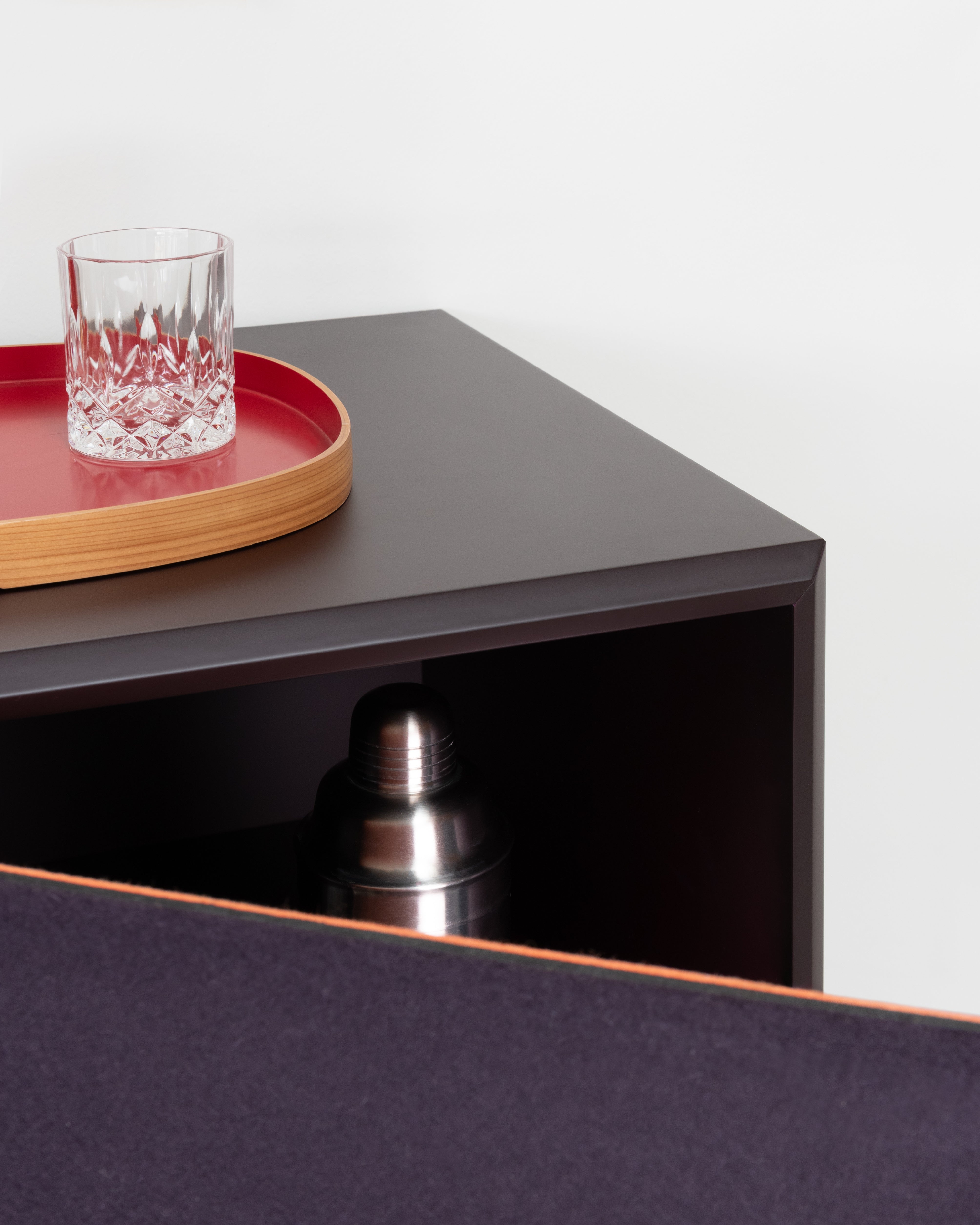 TACITO Schrank lila Filz