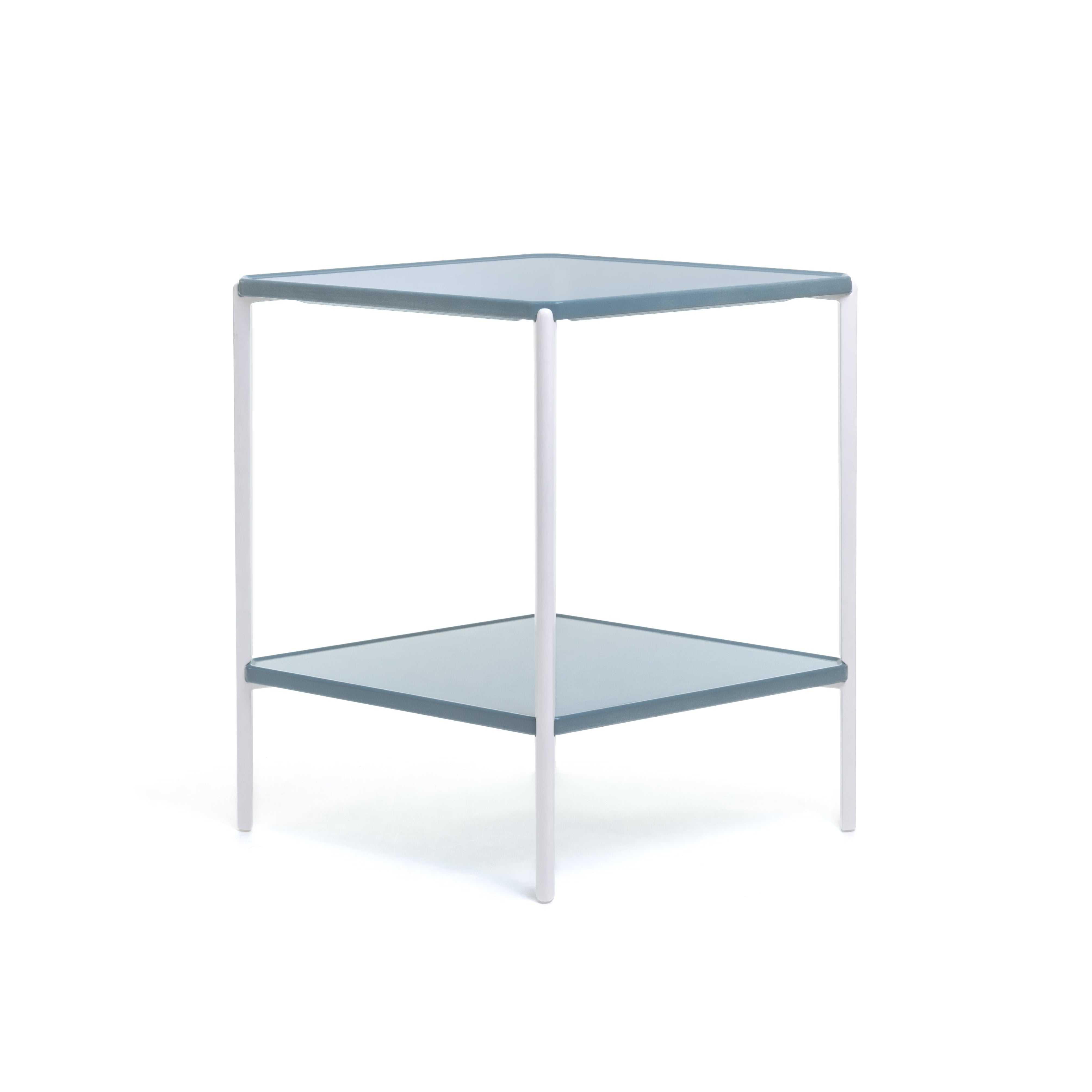TAMBOUR shelf blue concrete