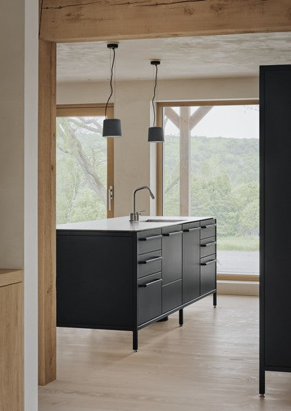 Pendelleuchte 526 schwarzes Metall