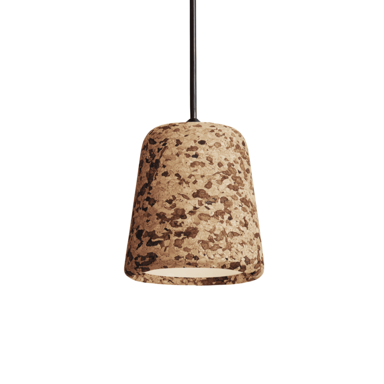 Hanging lamp material mix cork