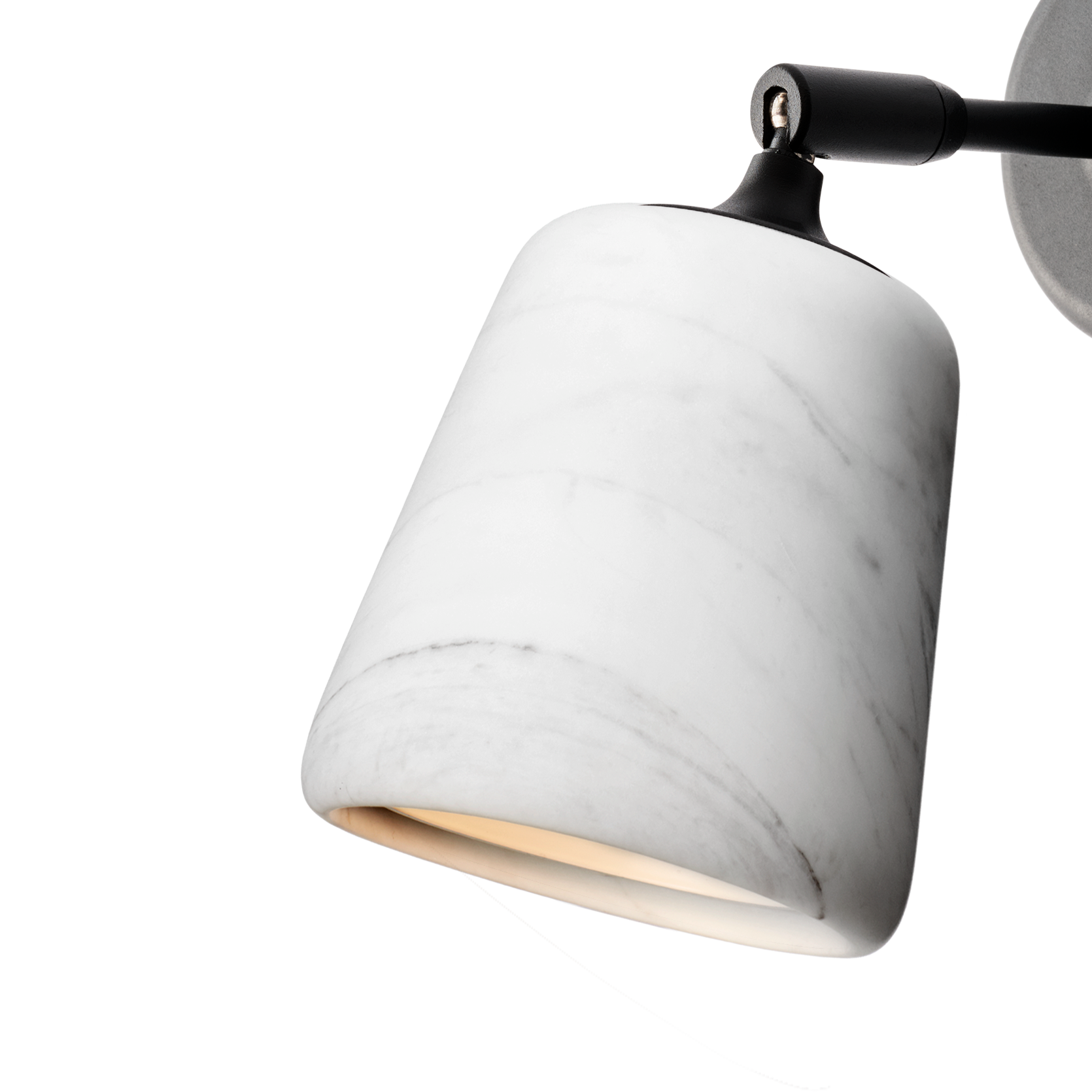 Wall lamp material white marble