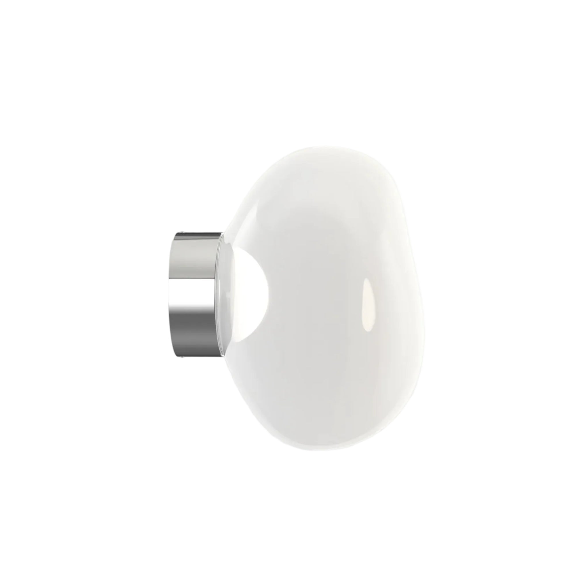 Schmelzwandlampe mit einem silbernen Finish