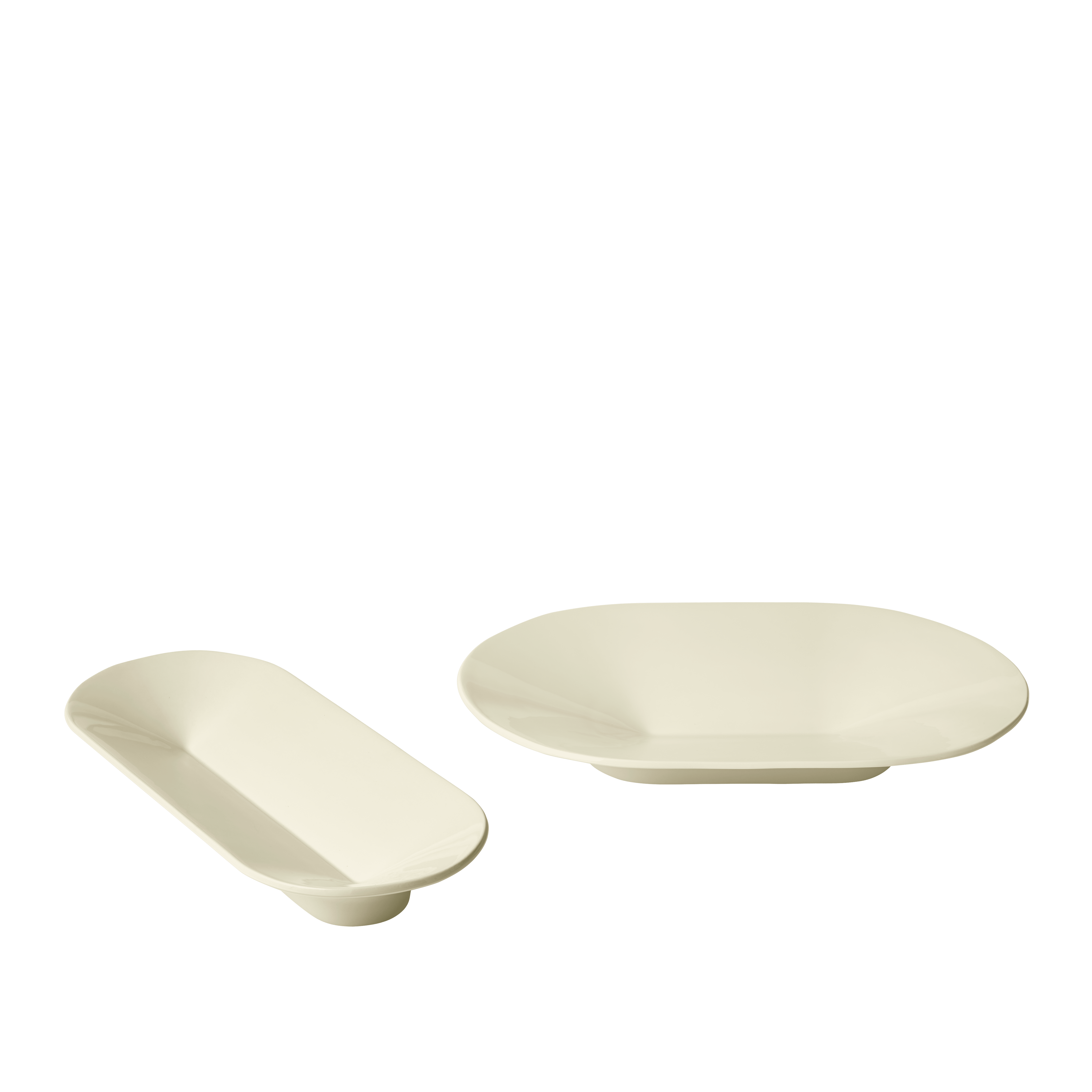Ceramic Platter MERE in Broken White