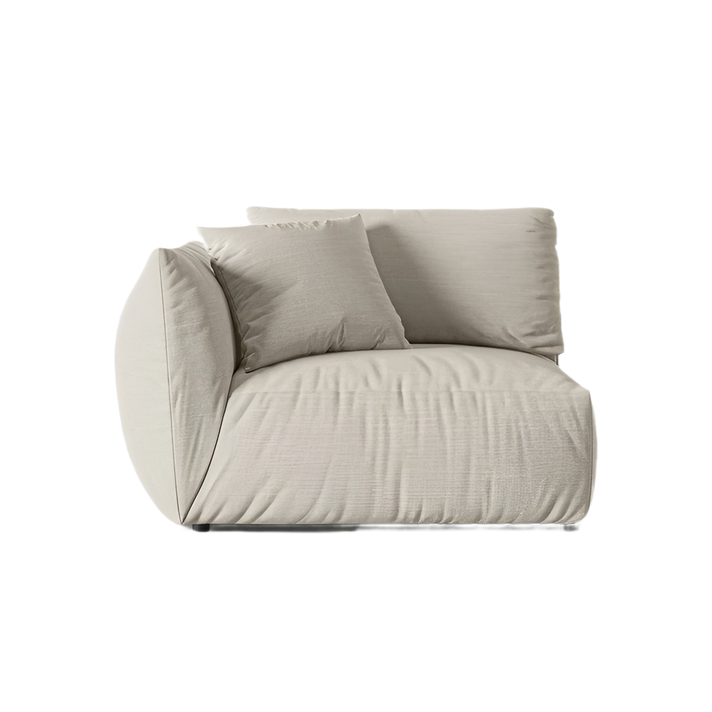 CHRIS modular sofa - wide left element cream chenille