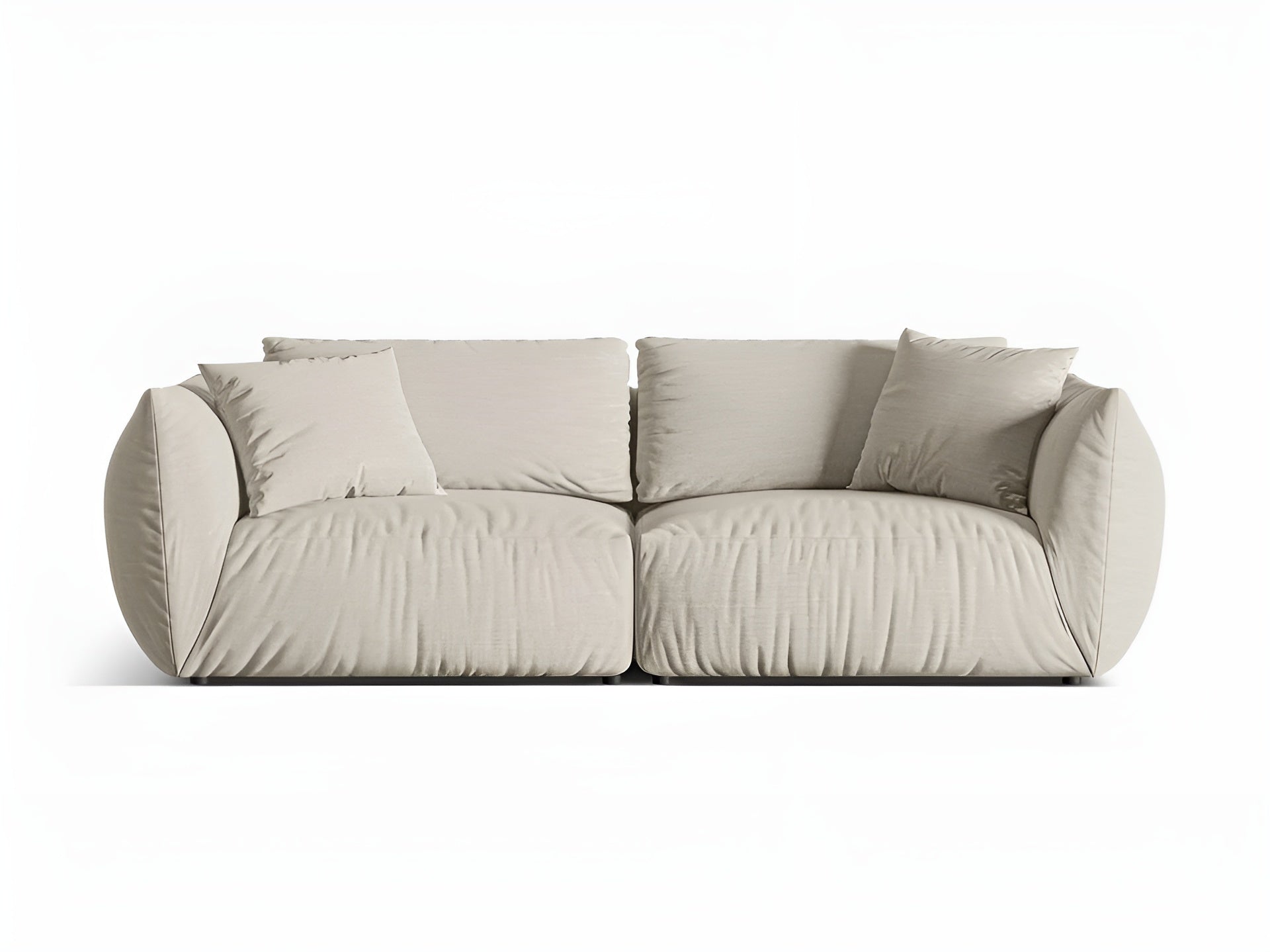 Sofa 4-sitzig CHRIS creme Chenille
