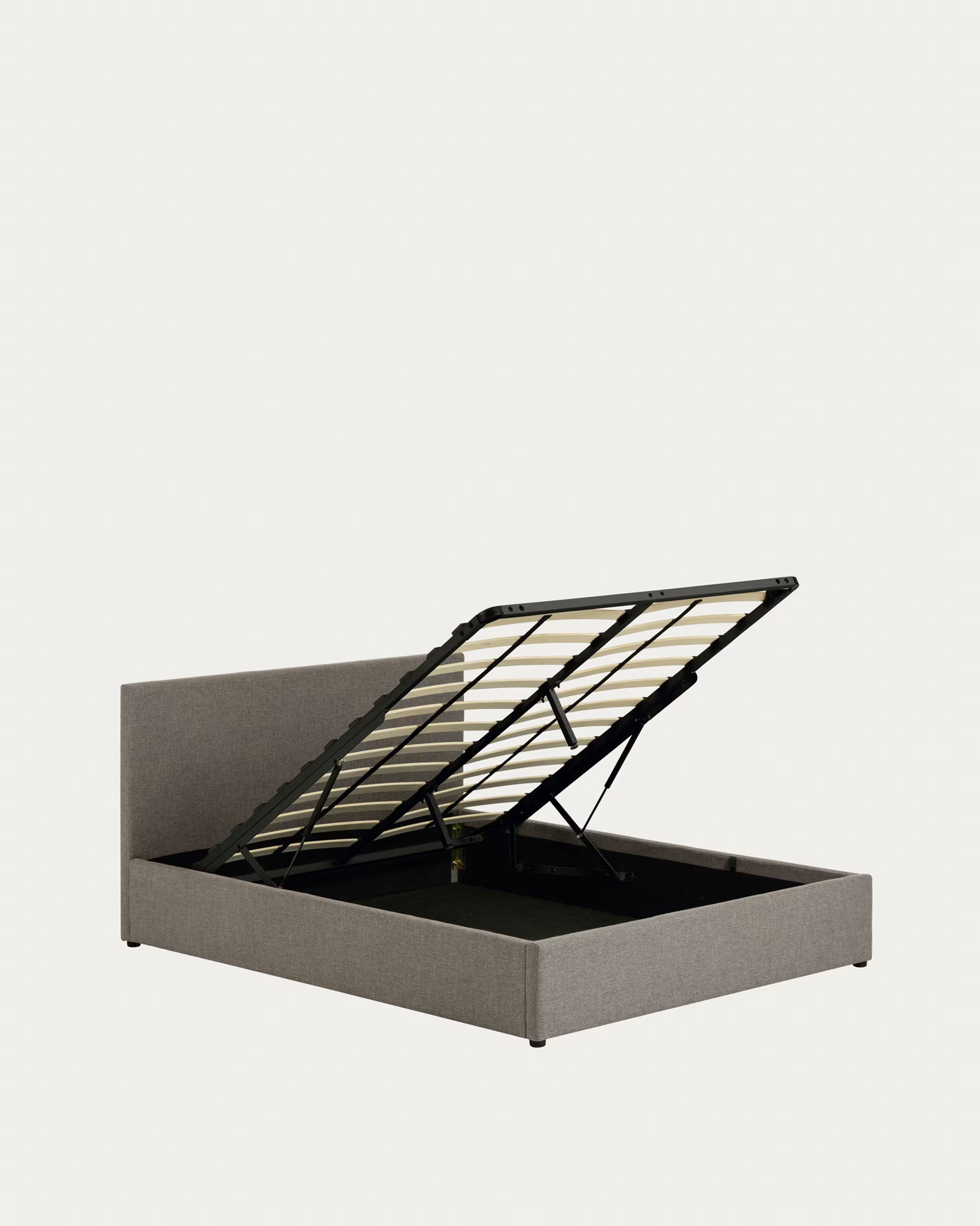 NAHIRI gray bed with storage