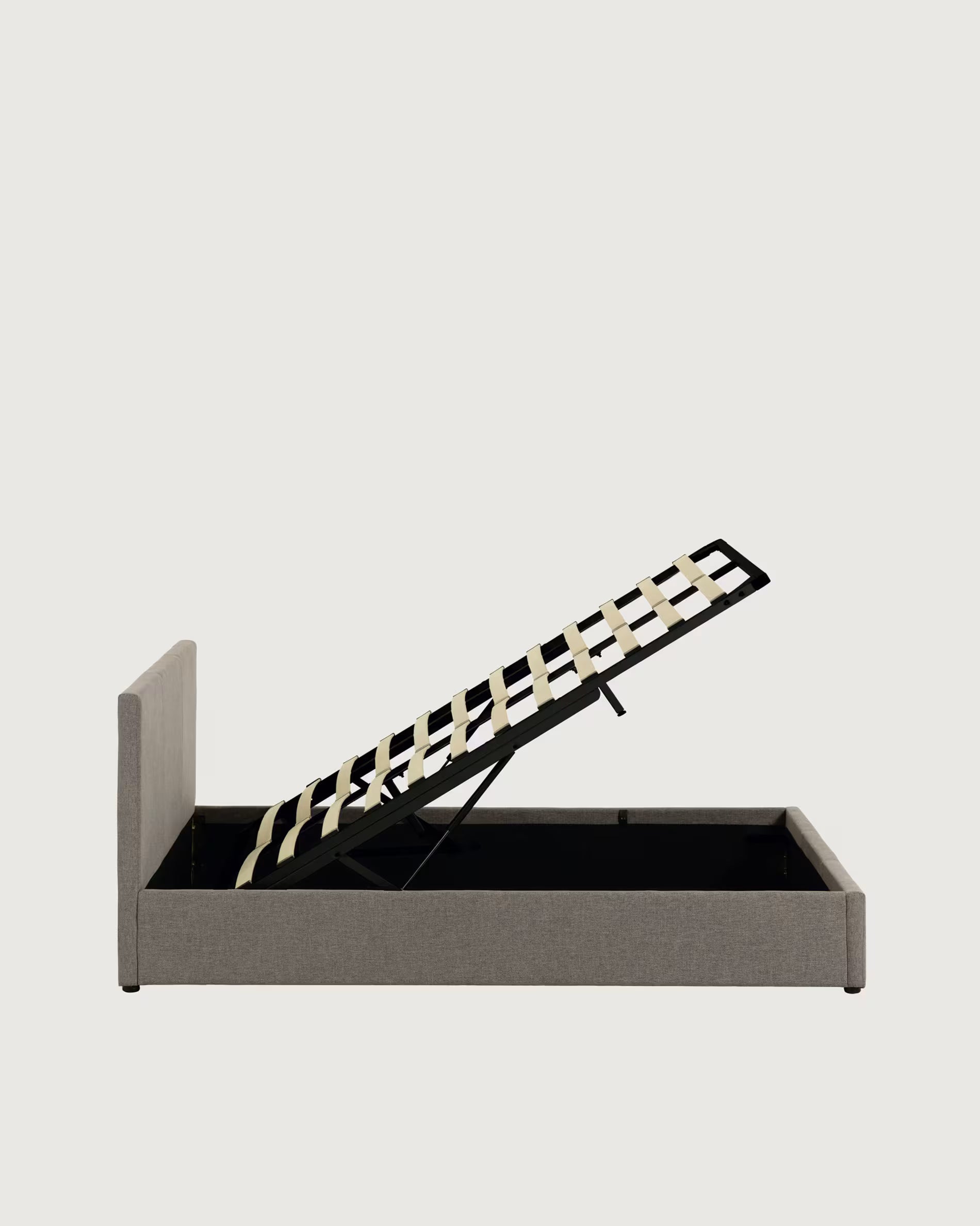 NAHIRI gray bed with storage