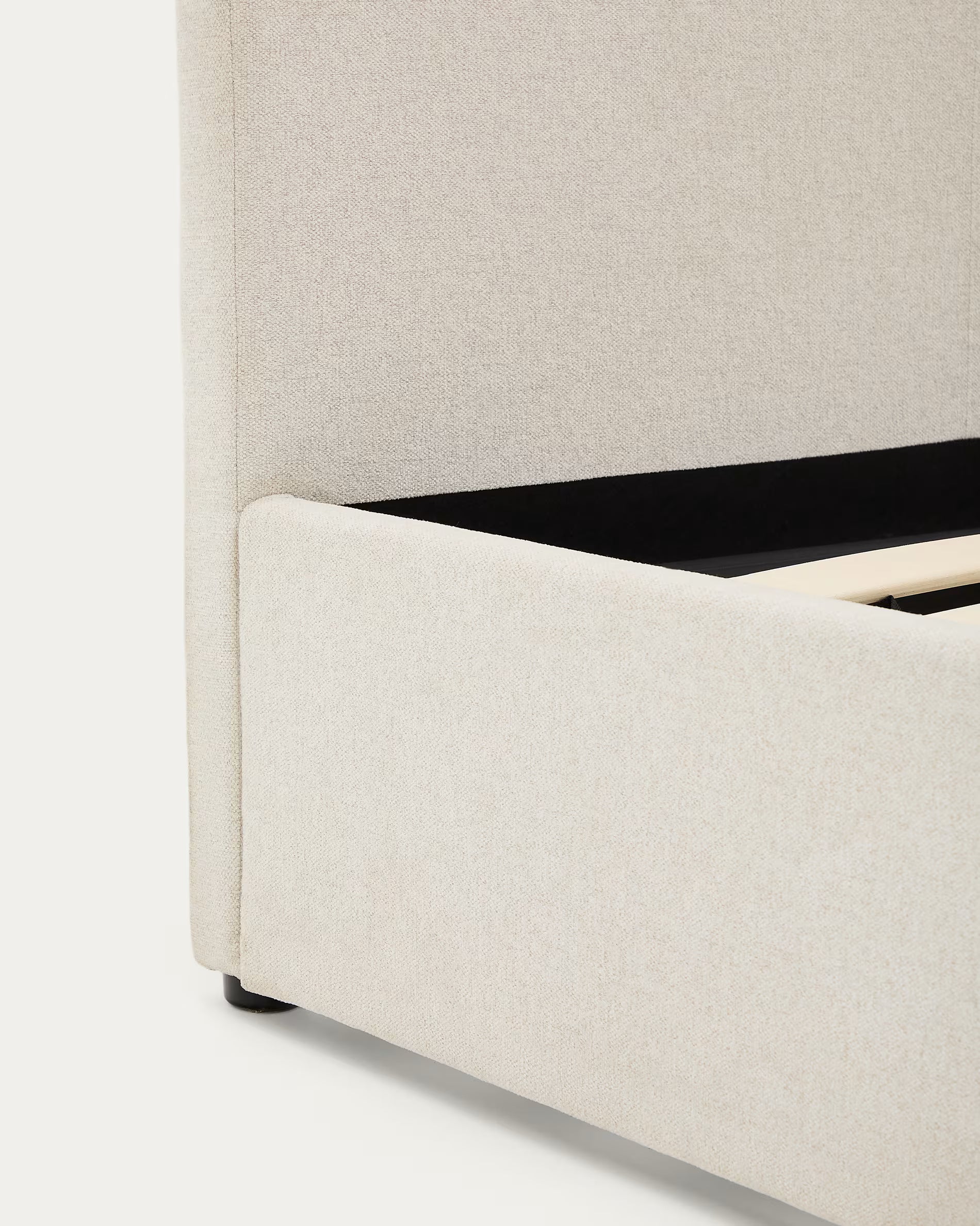 Bett mit Stauraum NAHIRI beige