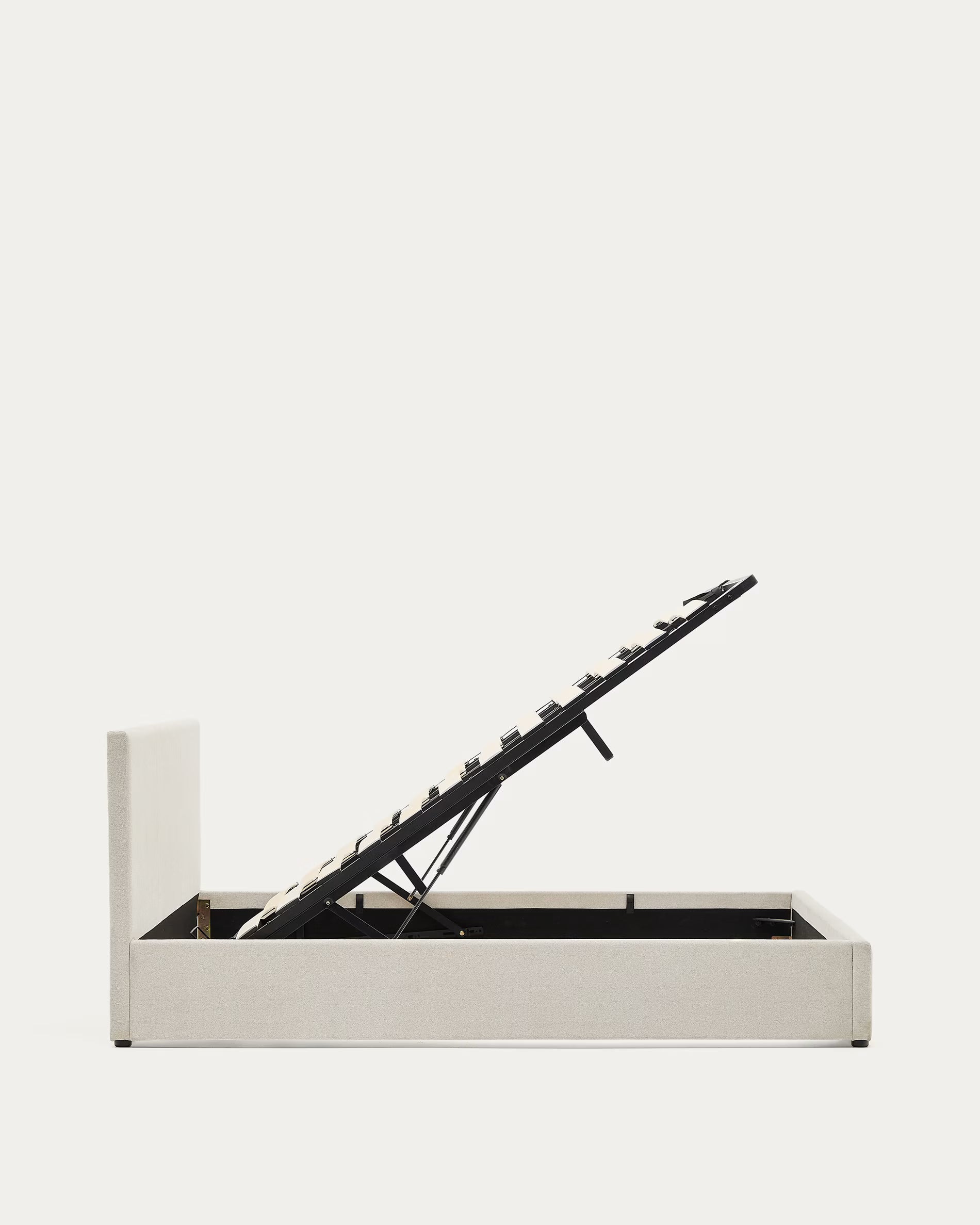 Bett mit Stauraum NAHIRI beige