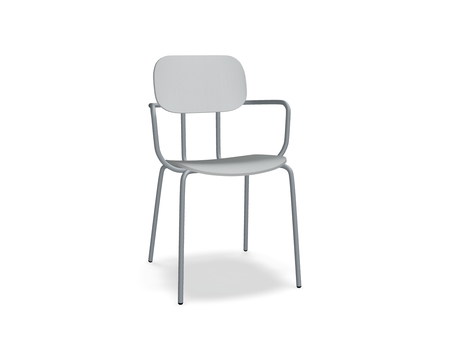 Krzesło NEW SCHOOL ciemnoszara podstawa – .mdd