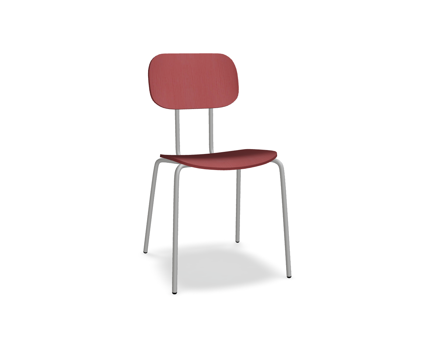 Krzesło NEW SCHOOL jasnoszara podstawa – .mdd