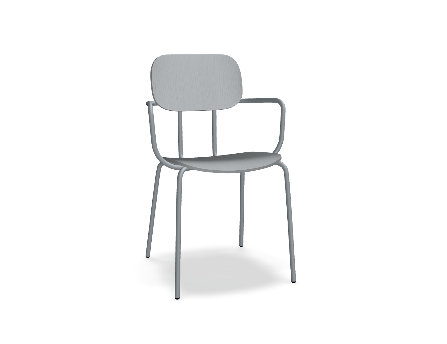 Krzesło NEW SCHOOL ciemnoszara podstawa – .mdd