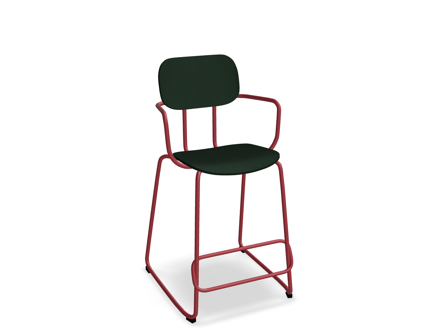 Hoker NEW SCHOOL czerwona podstawa do kuchni – .mdd