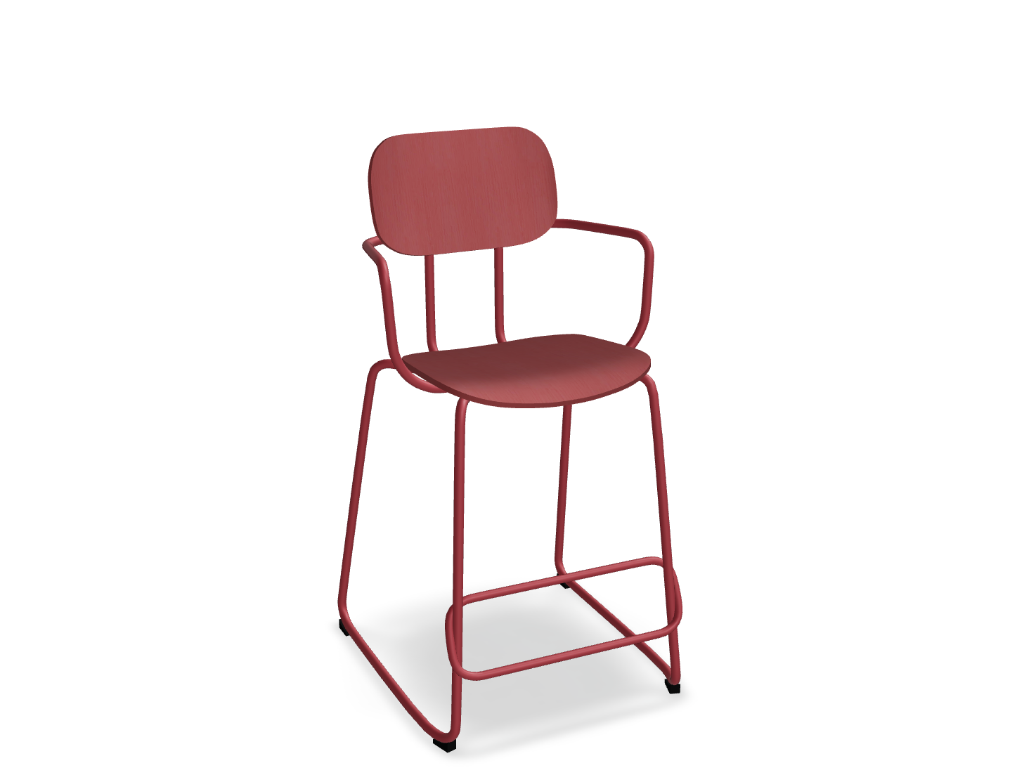 Hoker NEW SCHOOL czerwona podstawa – metal, .mdd