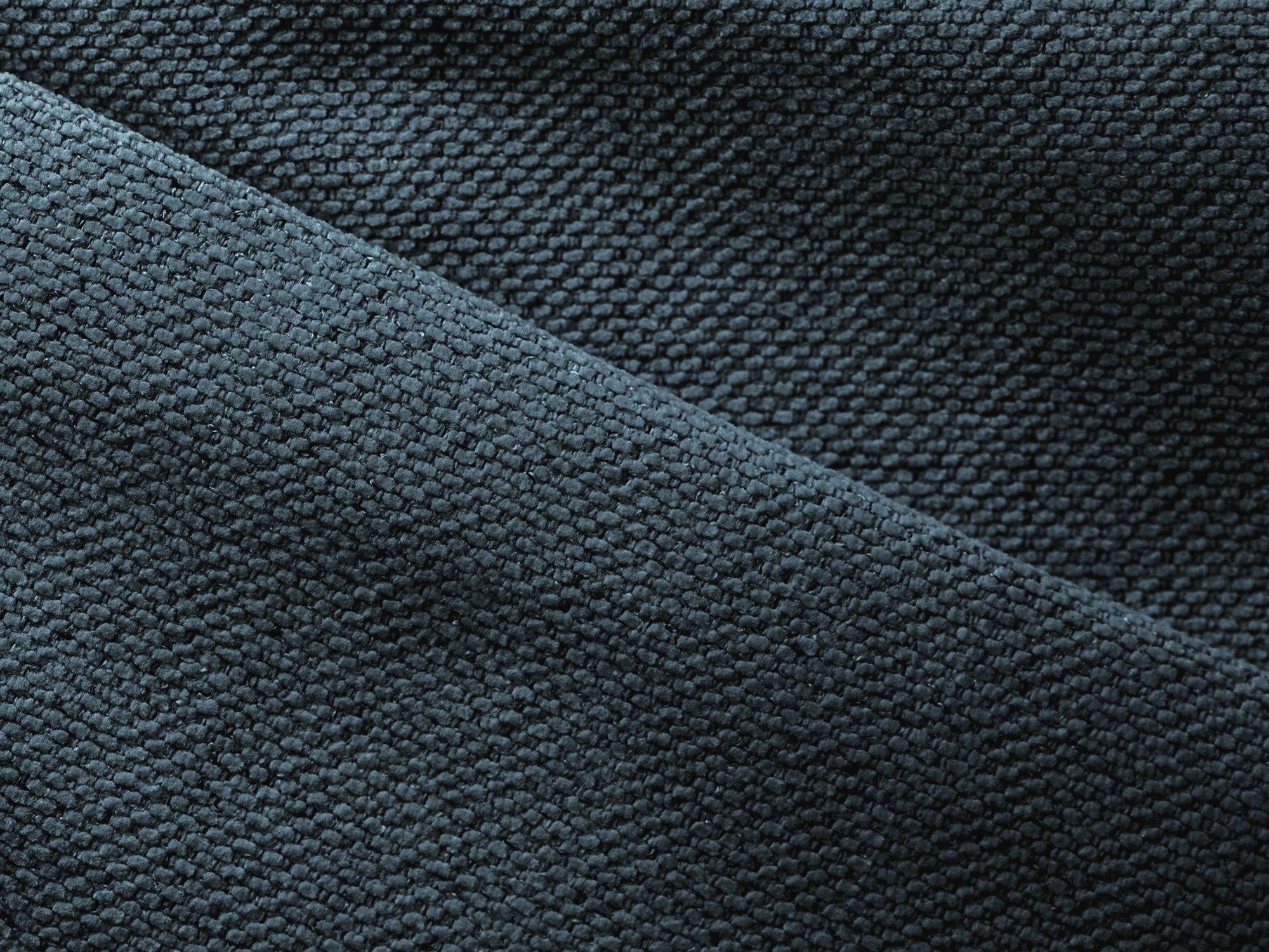 Panoramacouch mit Schlaffunktion NANEA in jeansblau