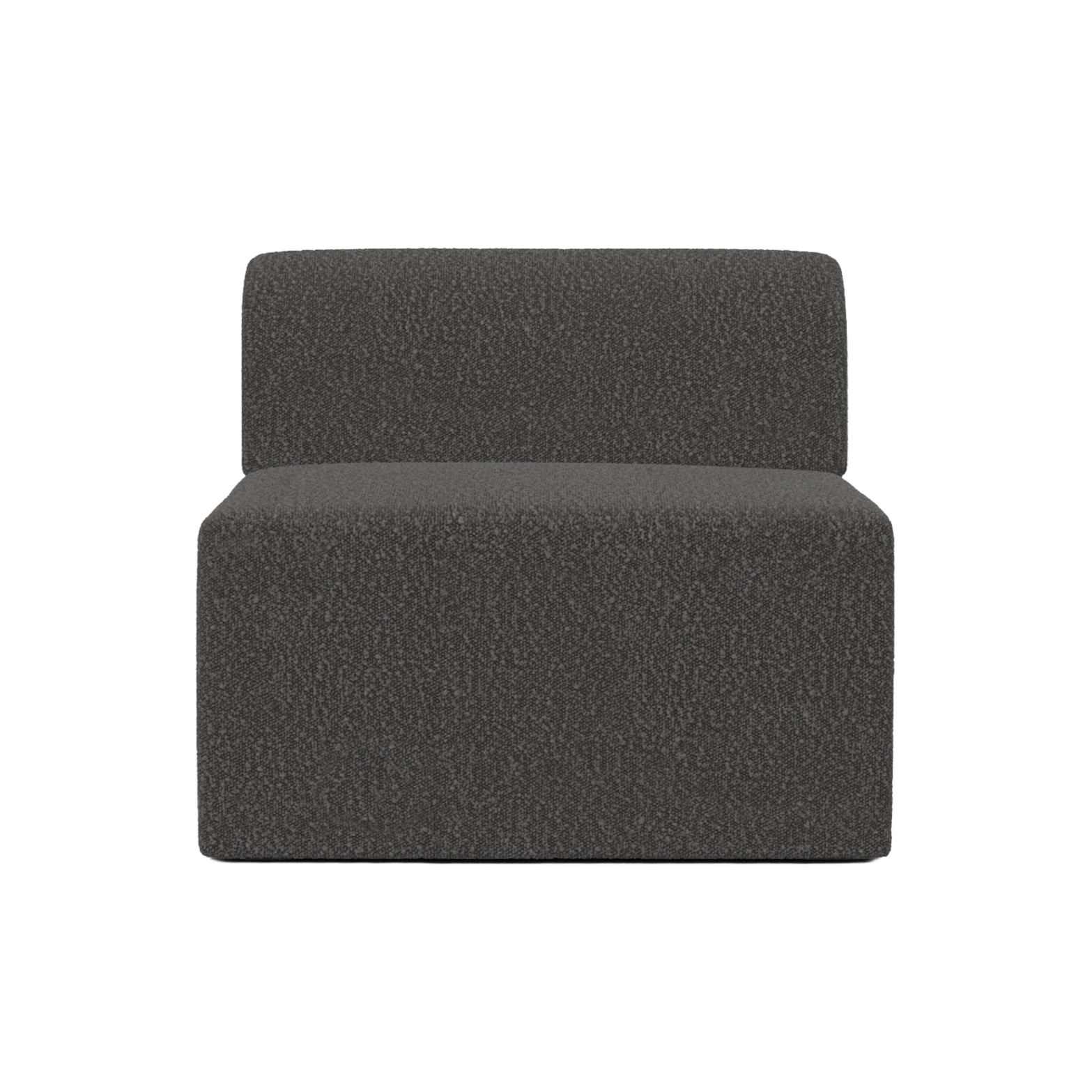 Sofa modułowa TORI - moduł środkowy czarny boucle – TAMO