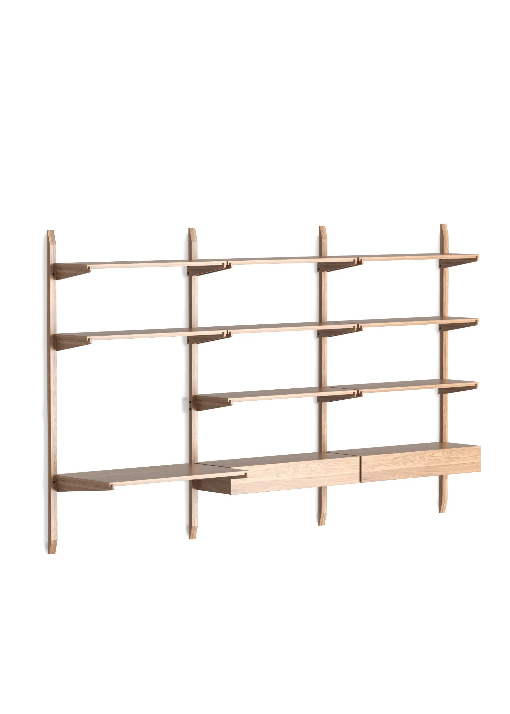 NOKI shelf system oak wood