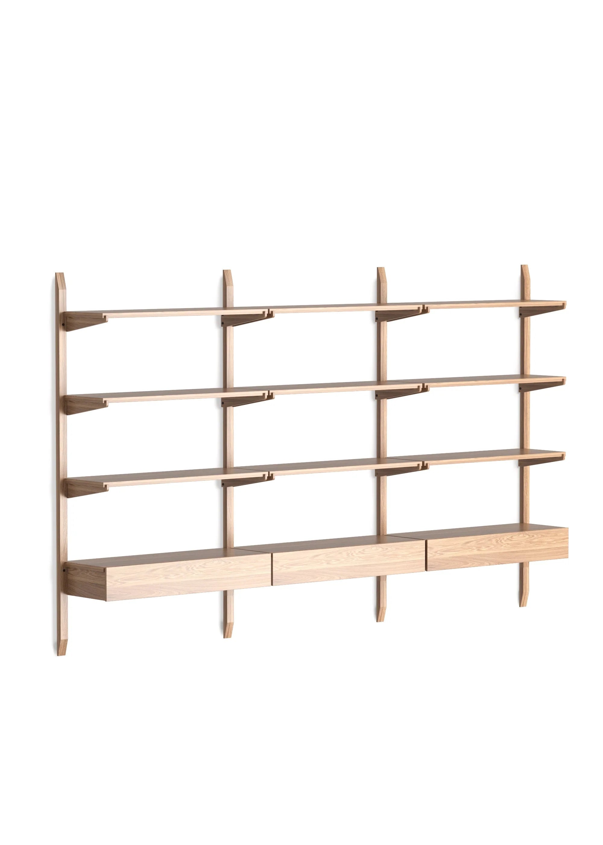 NOKI shelf system oak wood
