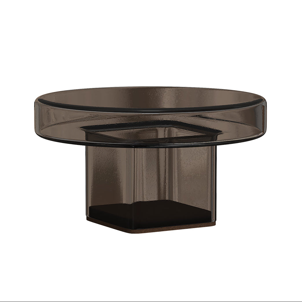 Kaffeetisch NAKED rauchiges Glas