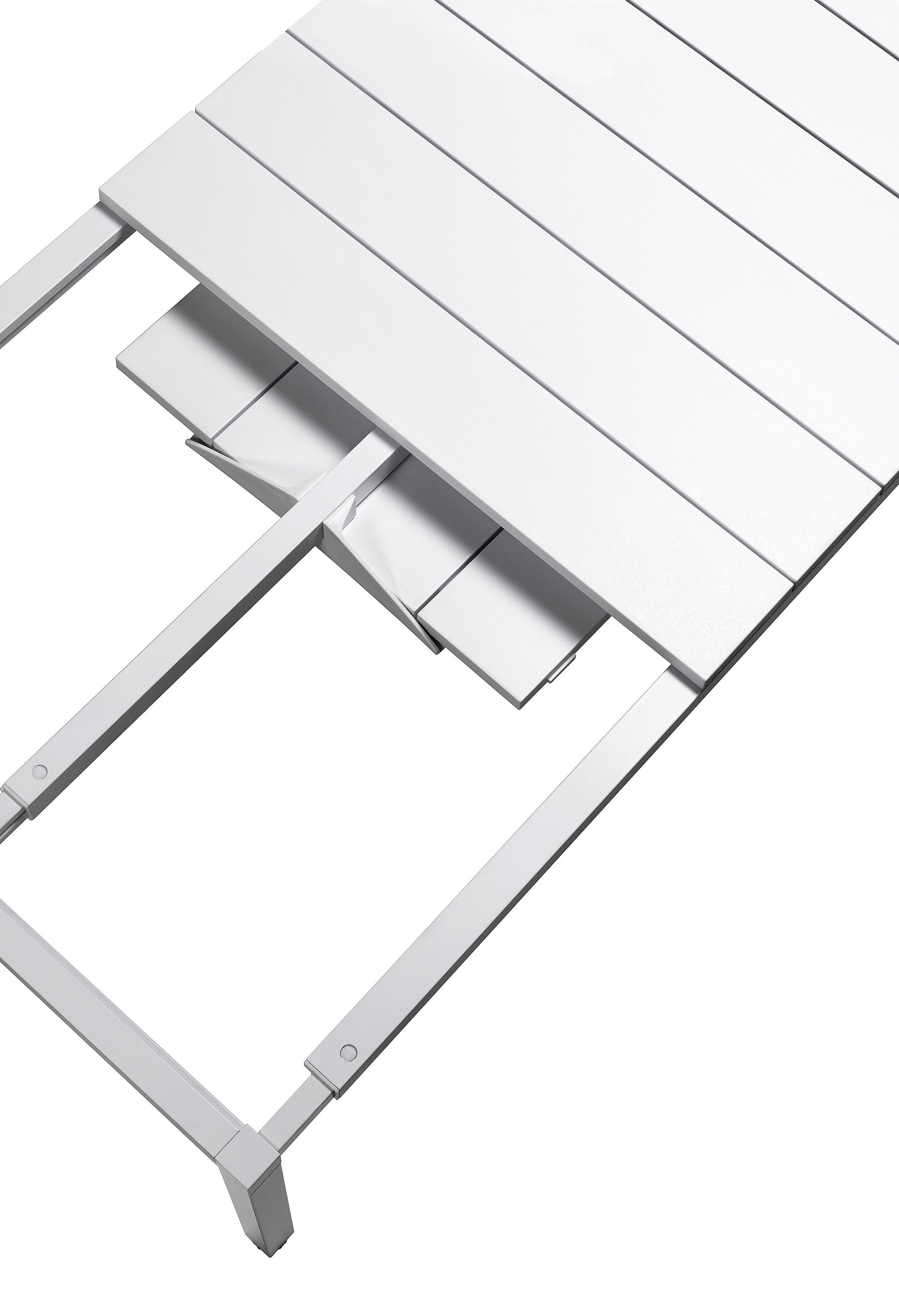 RIO white extendable outdoor table