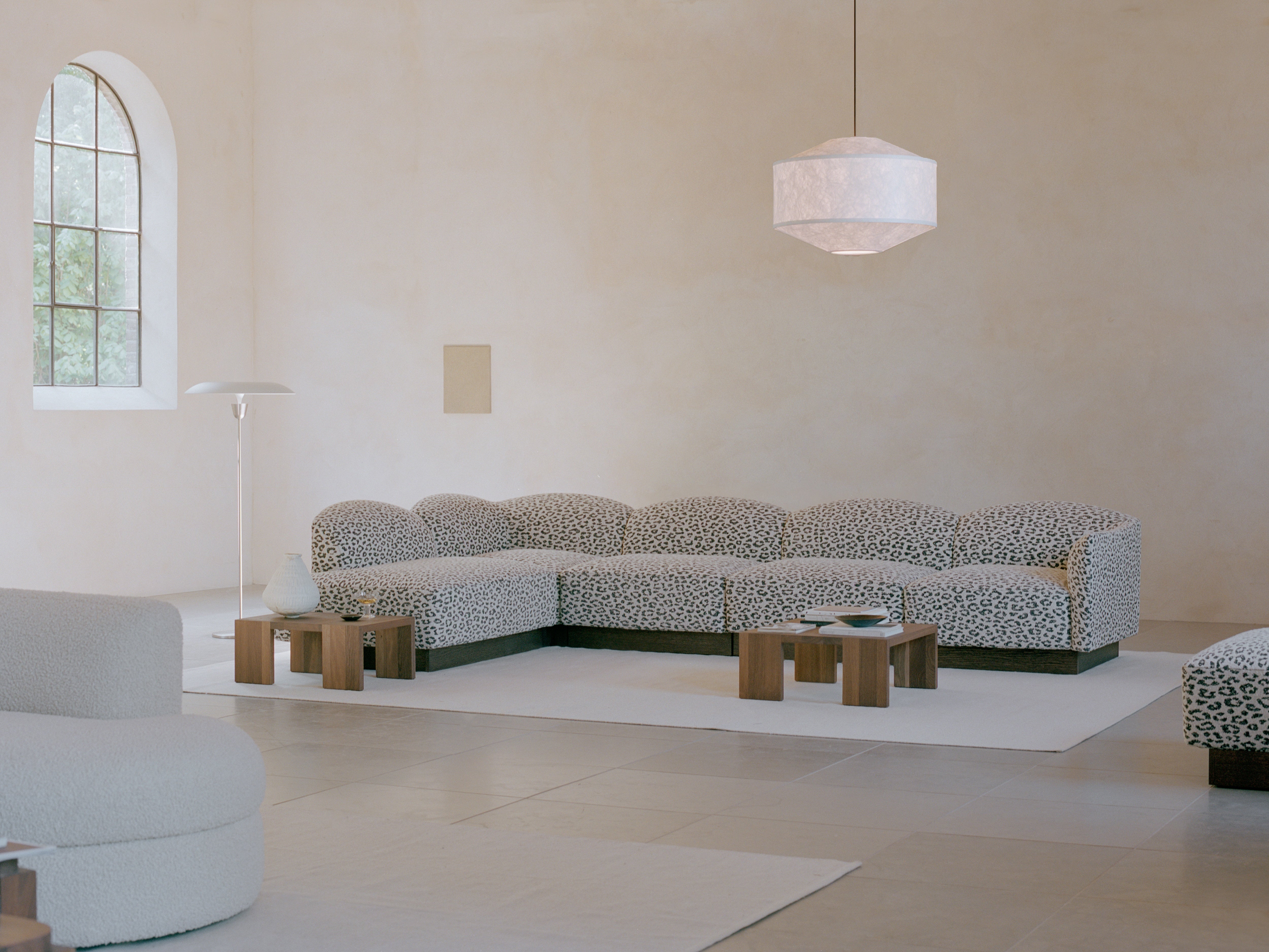 Left-facing modular corner sofa SHORE customizable