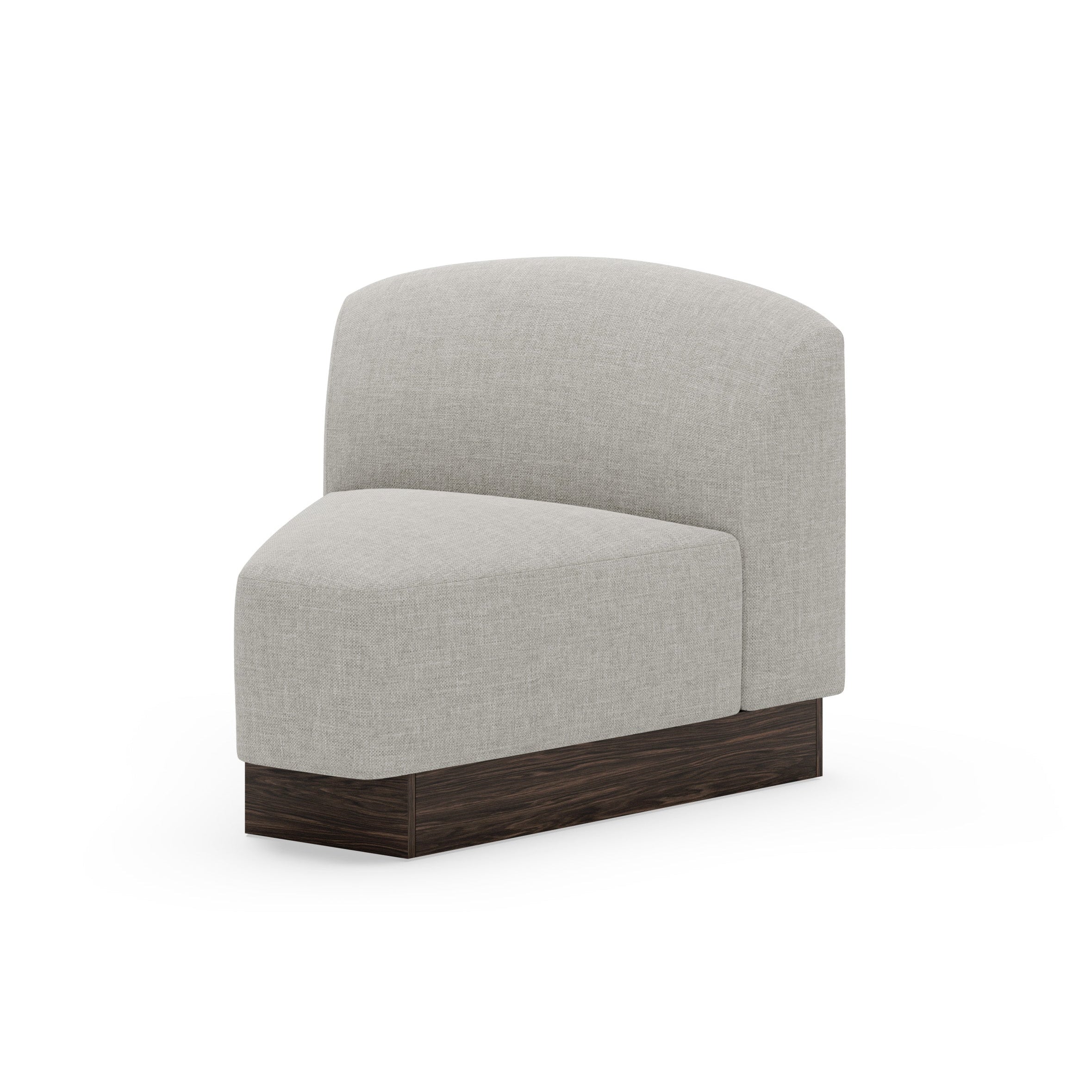 Modulares Sofa SHORE - personalisierbares, abgerundetes Eckelement
