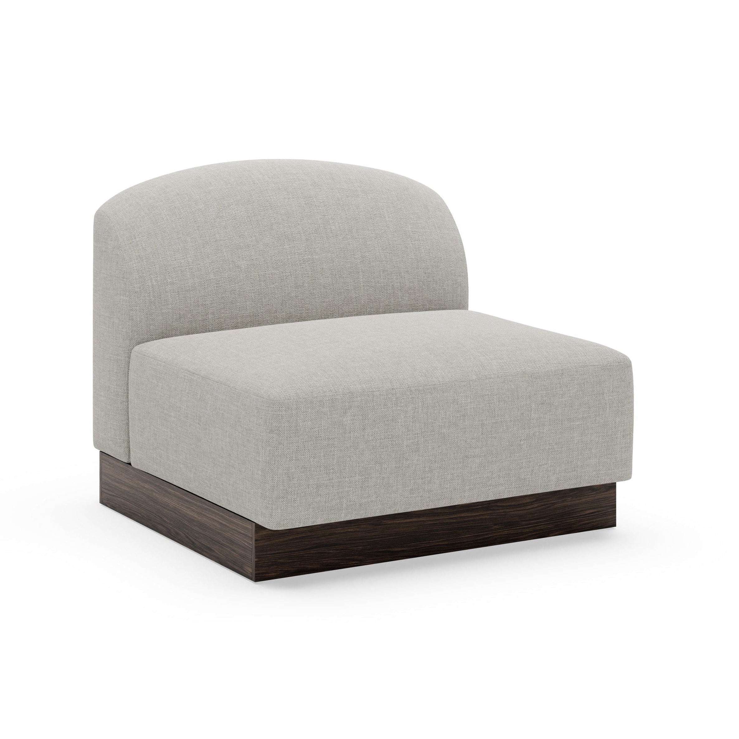 SHORE modular sofa - right-side end element without armrest, customizable