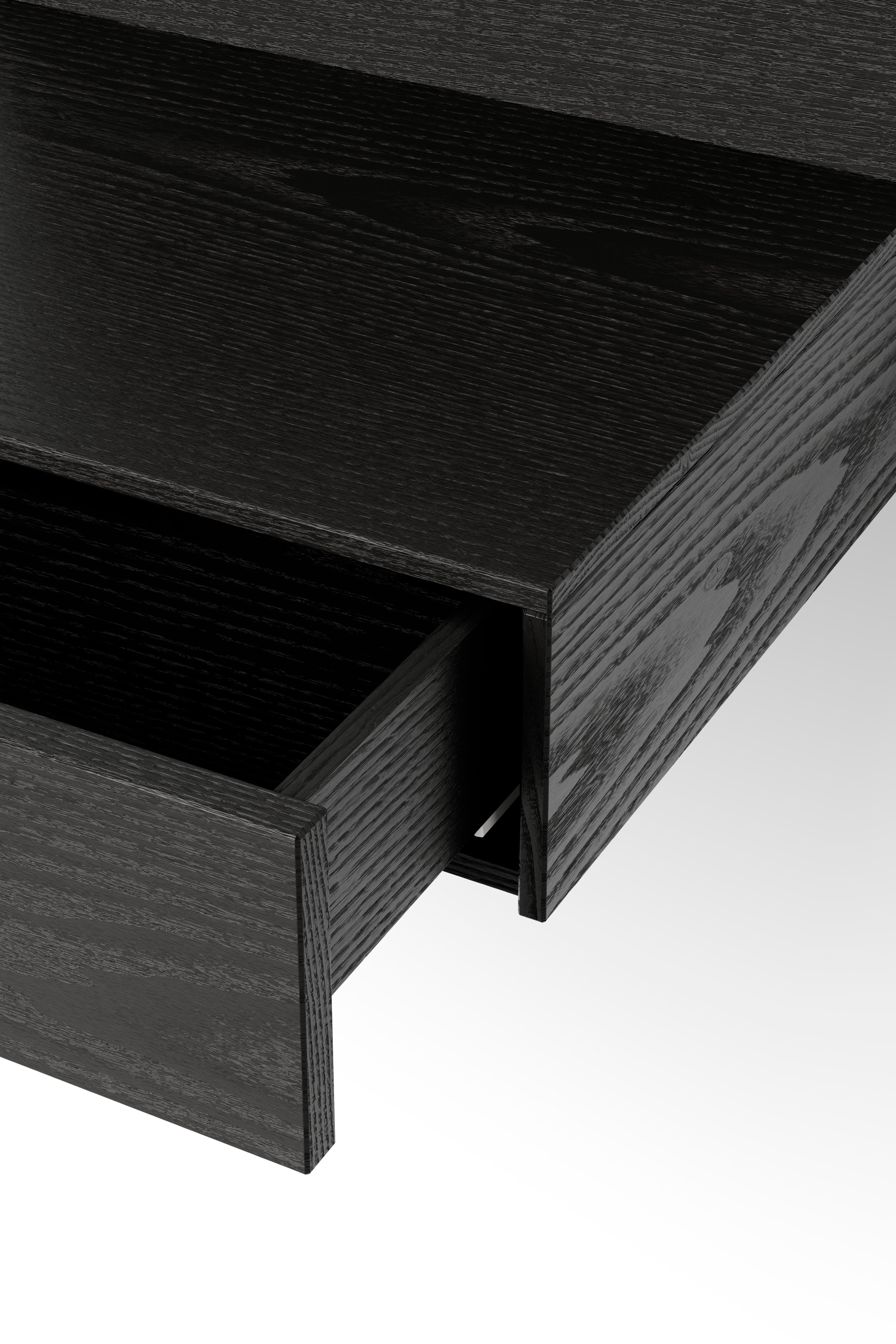 Tana hanging cabinet black oak veneer